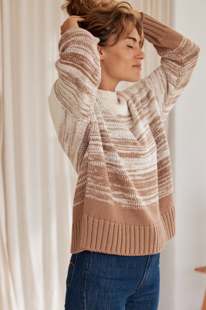 TWOTHIRDS Damen vegan Pullover Barbarita Beige