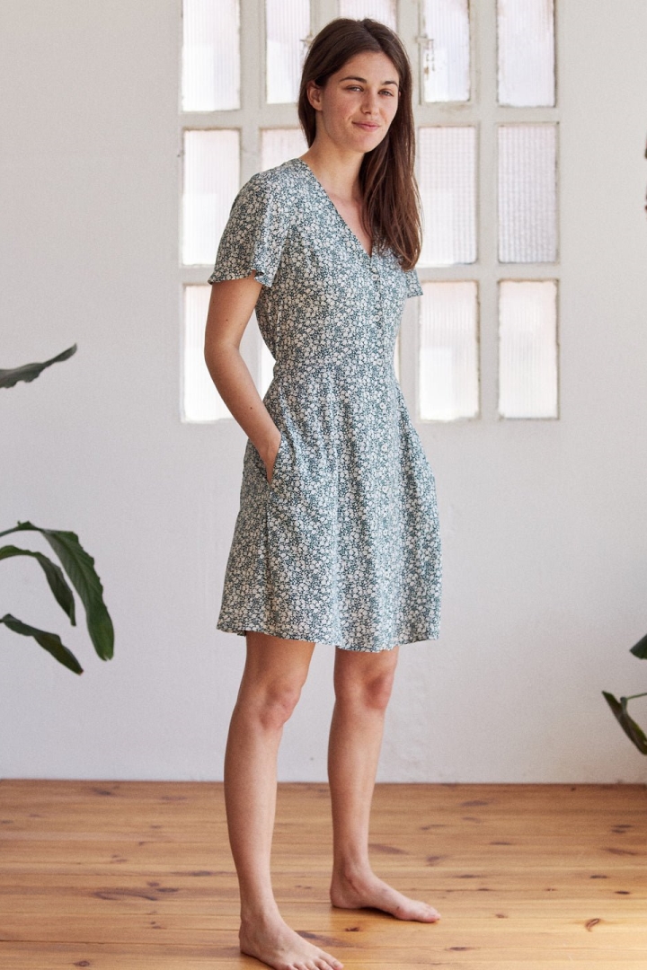 TWOTHIRDS womens vegan Dress Ewing Liberty Floral
