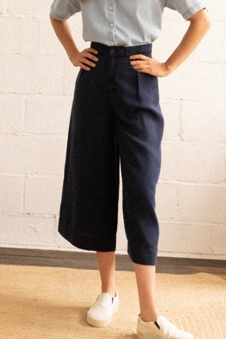 TWOTHIRDS Damen vegan Hose Corocoro Blue Night
