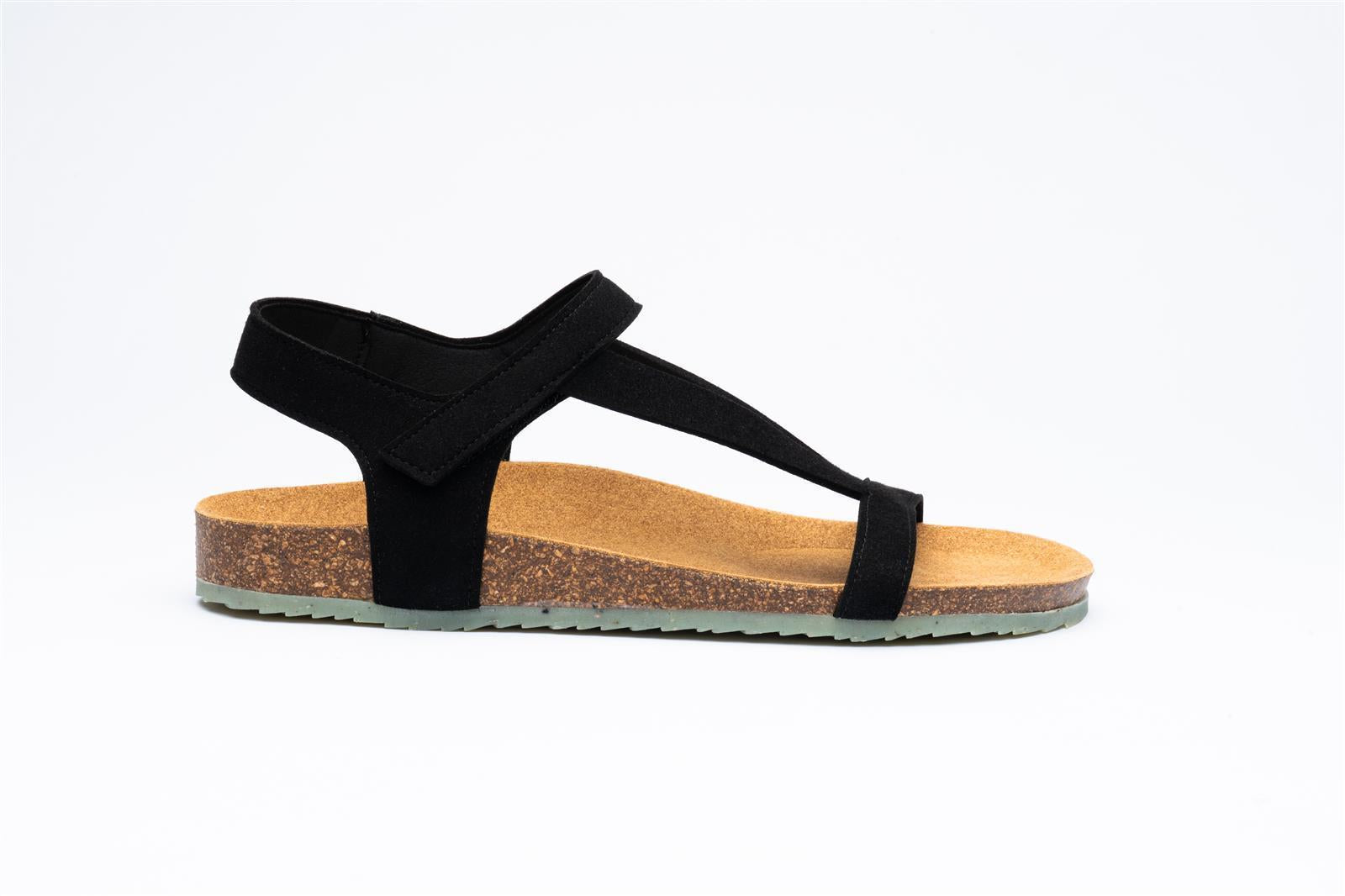 Zouri womens vegan Sandals Abyss Black