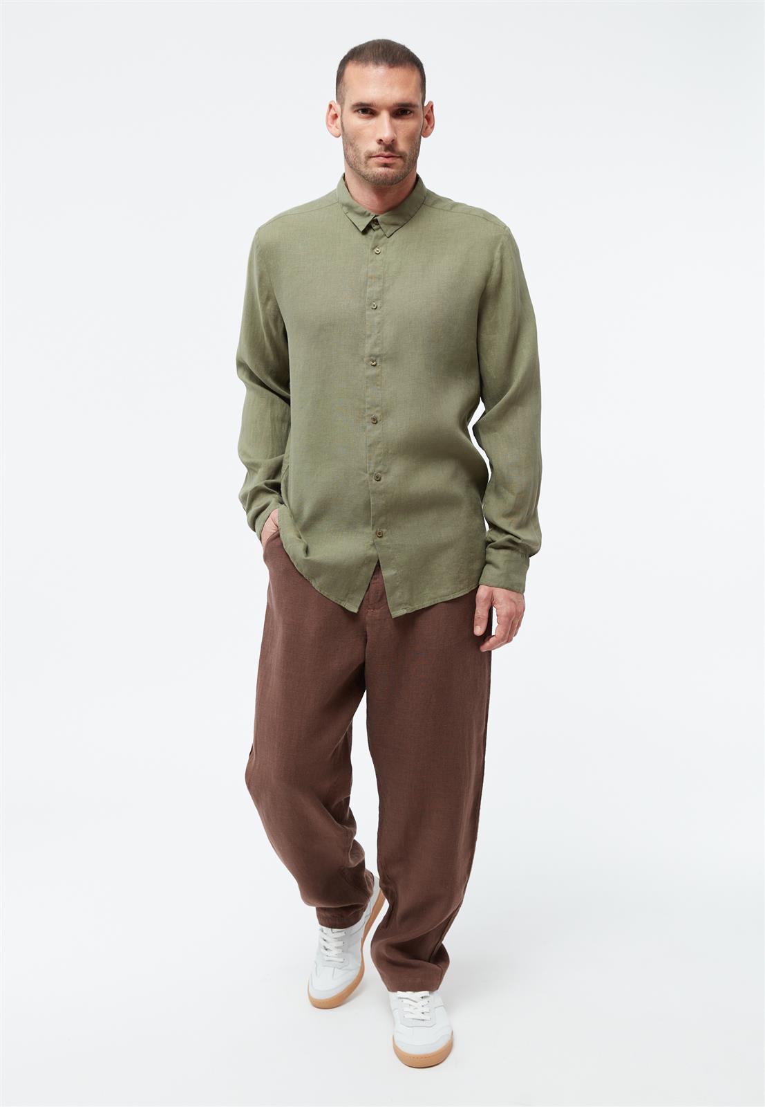 Givn men vegan Shirt Kent Faded Olive