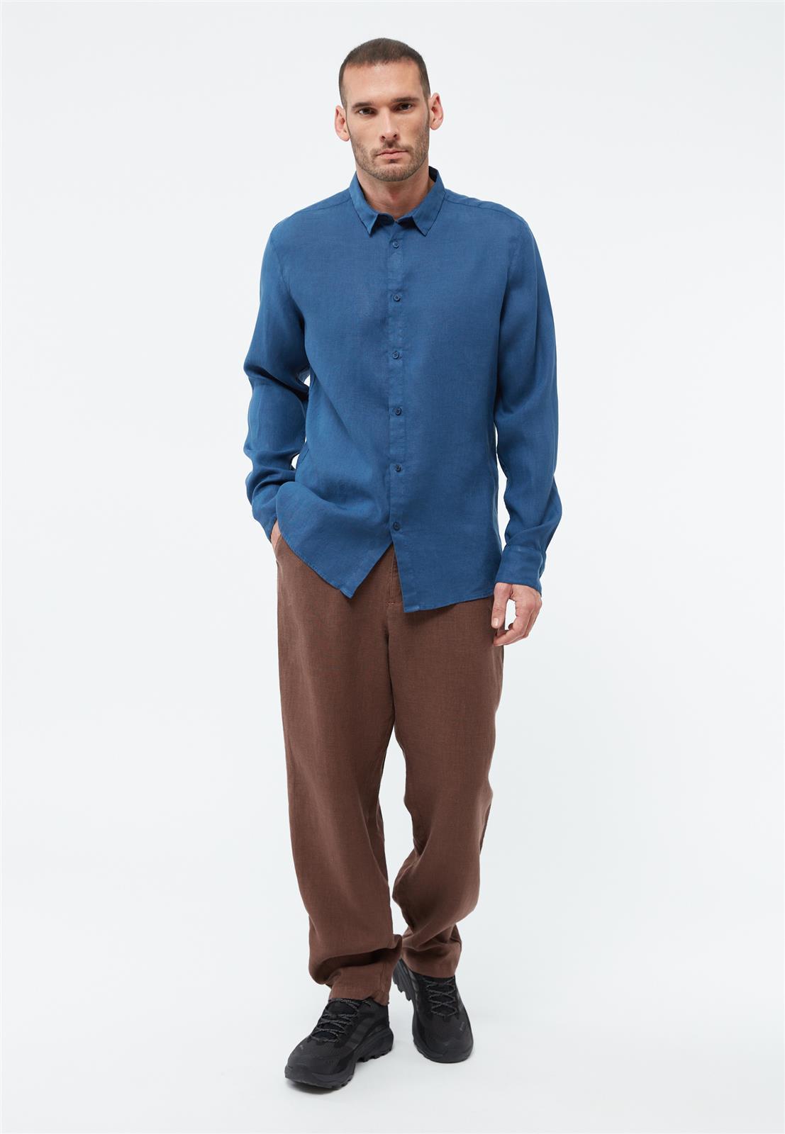 Givn men vegan Shirt Kent Blazing Blue