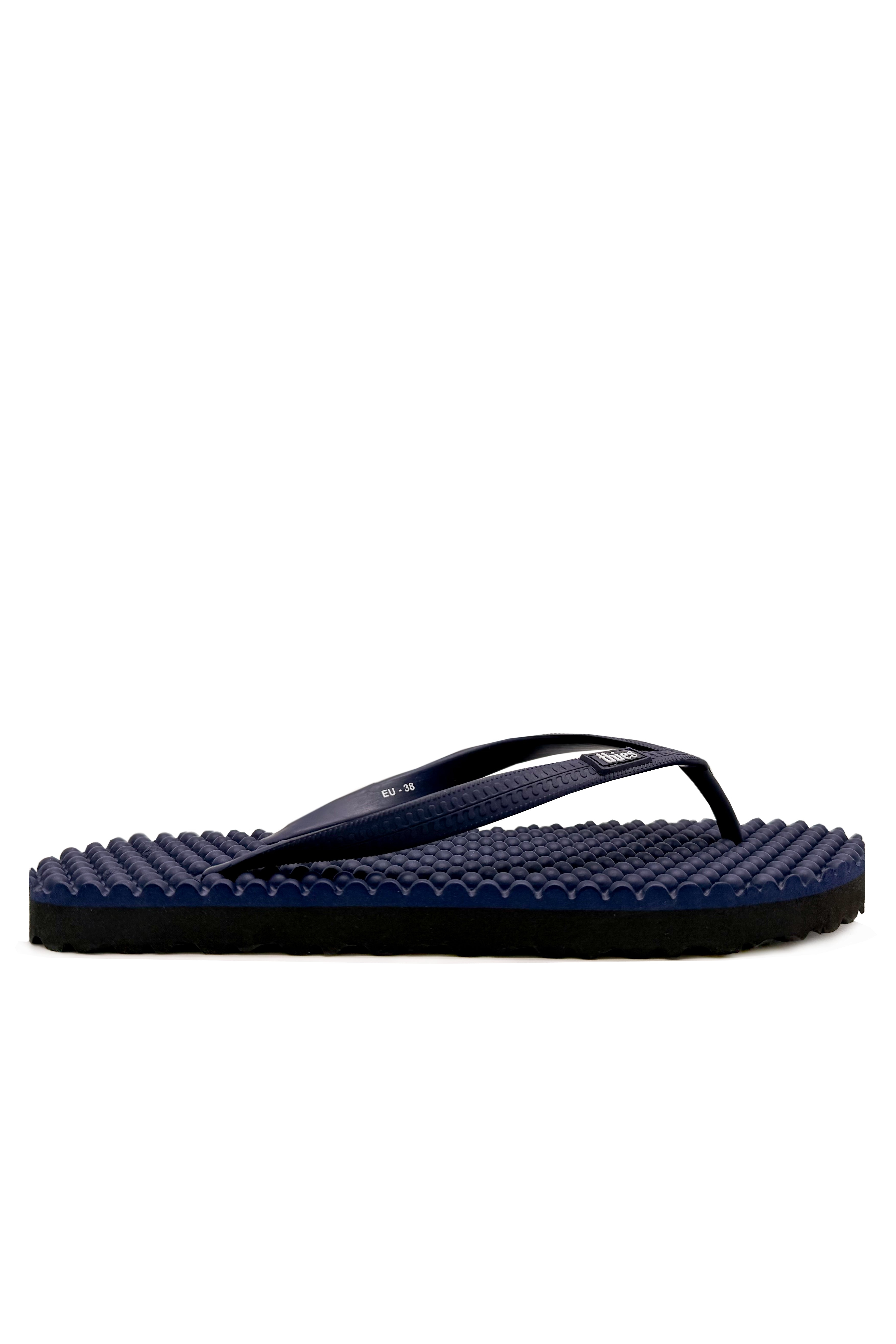 thies men vegan Flip Flops Eco Bubble Navy/ Black