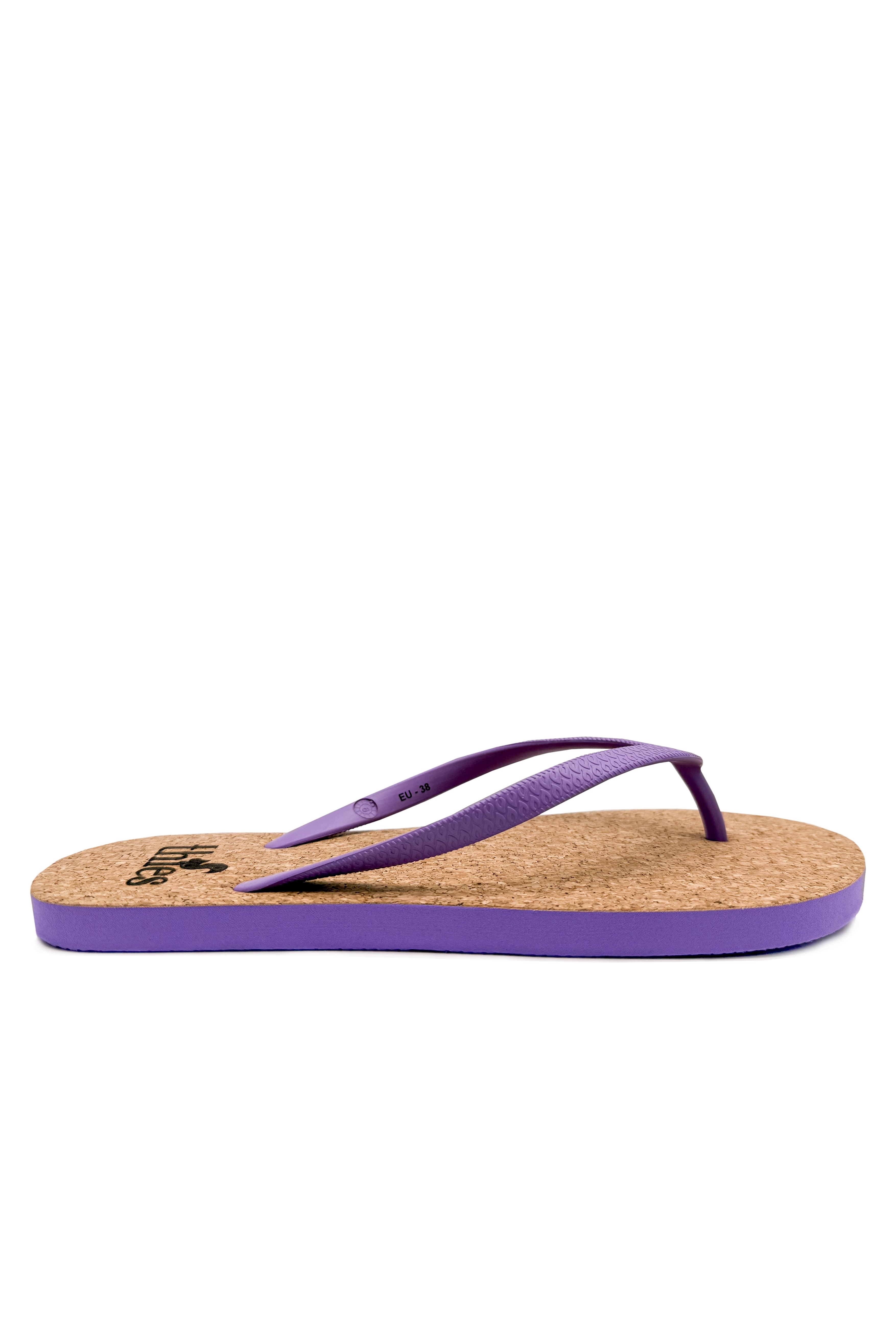 thies womens vegan Flip Flops Eco Lavender