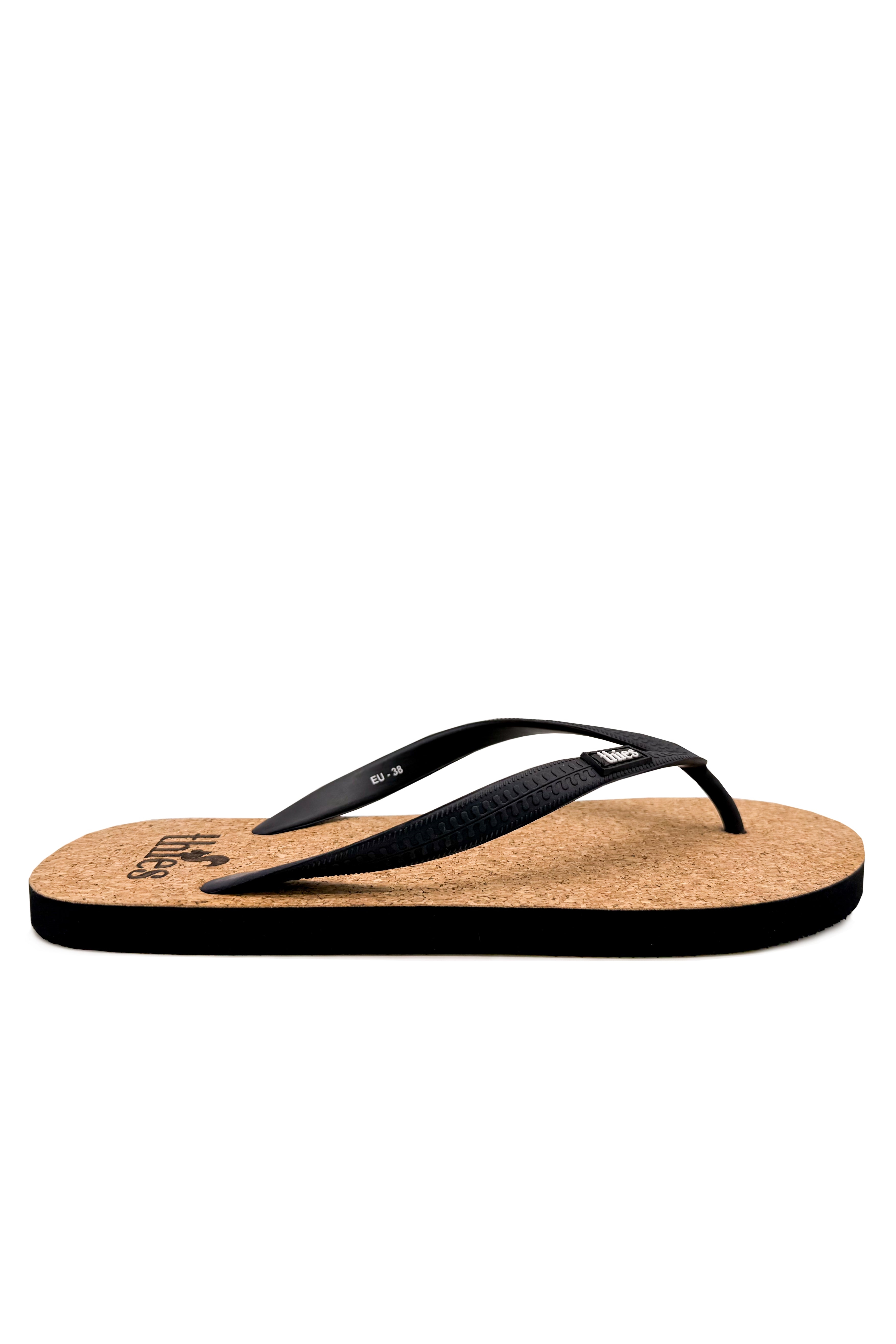 thies men vegan Flip Flops Eco Black