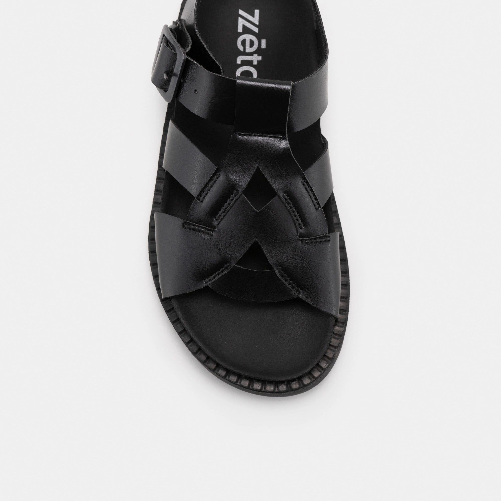 Zèta womens vegan Sandals Nazea Black