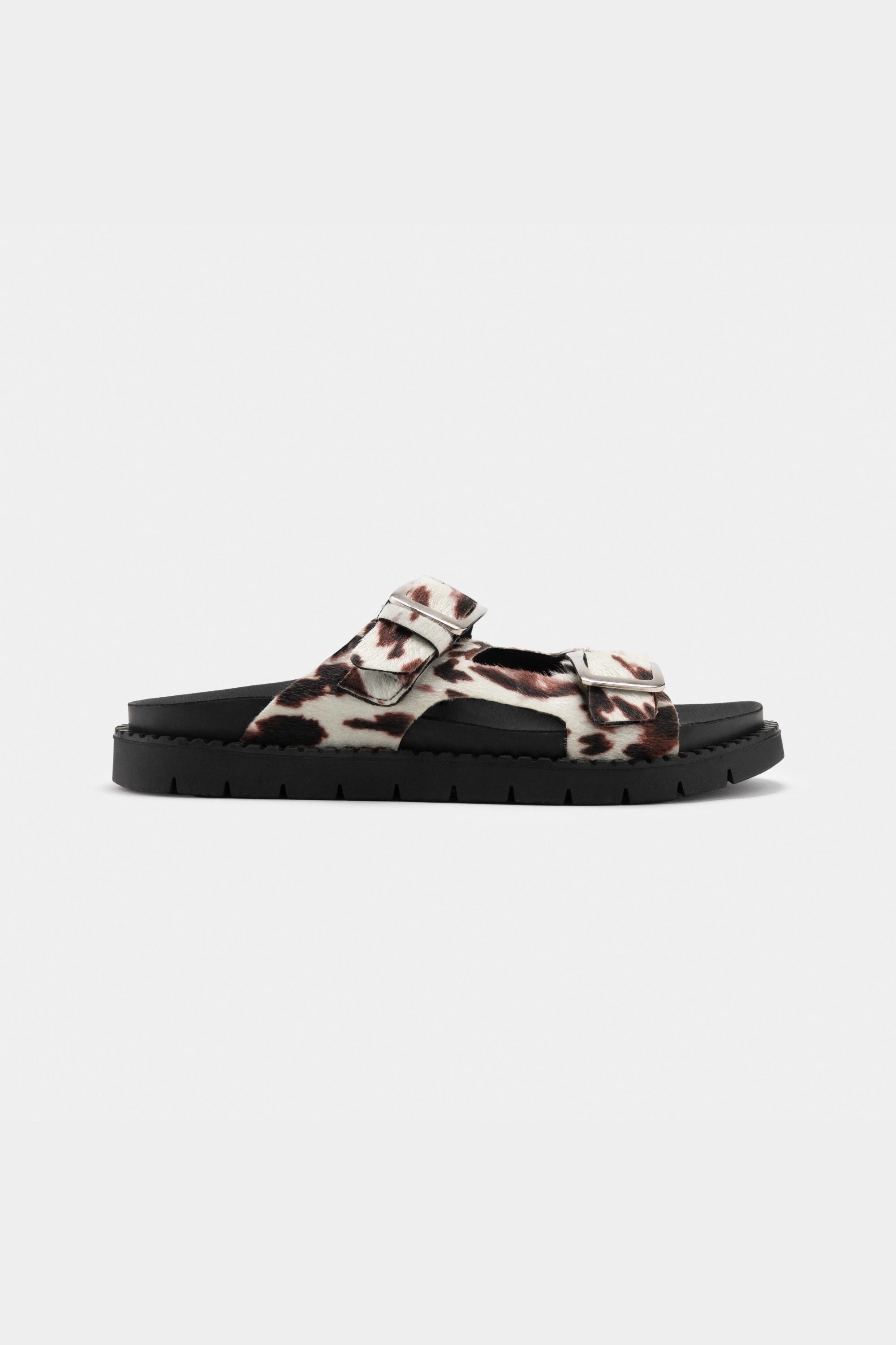Z&Atilde;&uml;ta Herren vegan Sandalen Praia Cow Print Strand