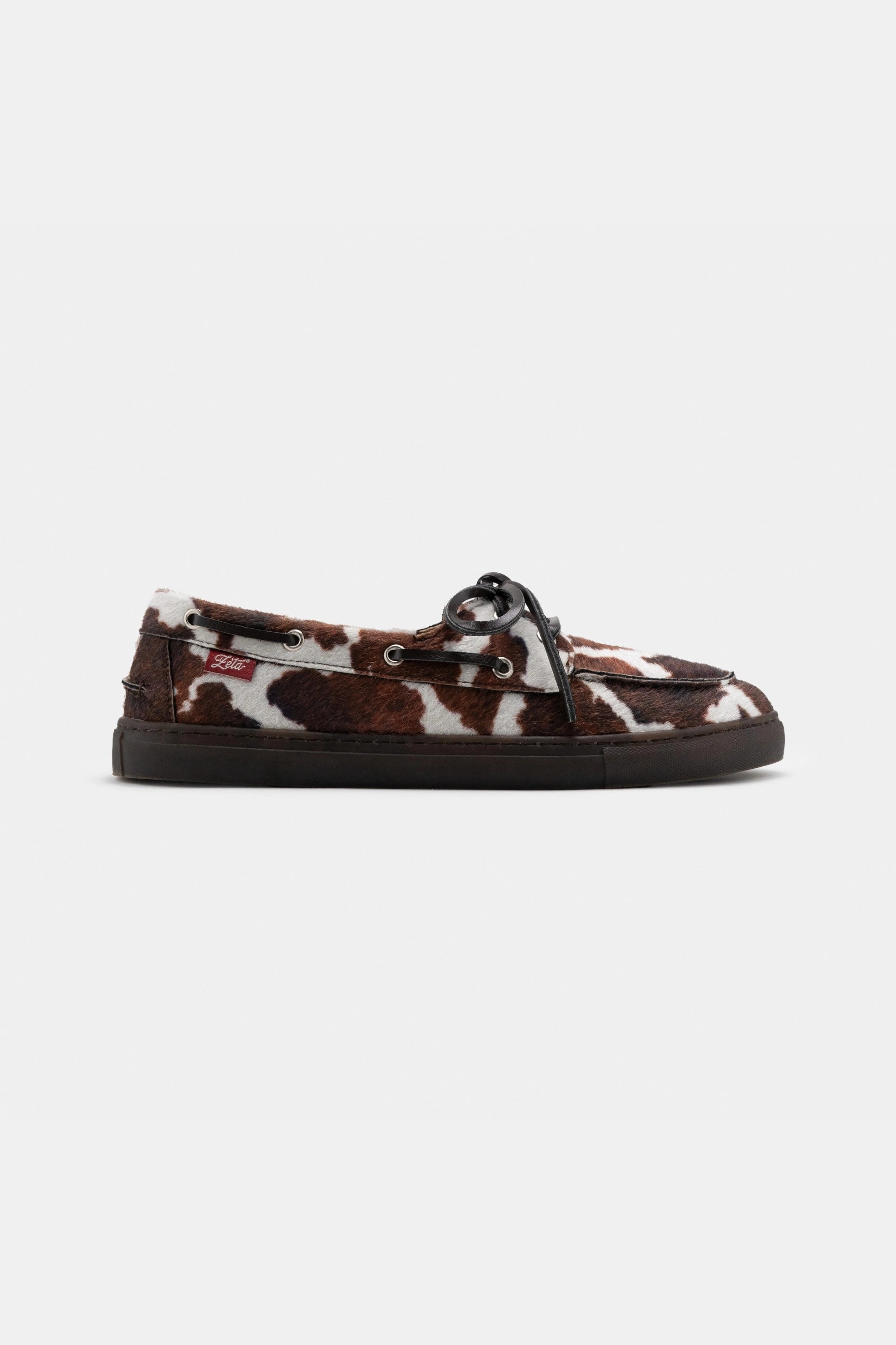 Z&Atilde;&uml;ta Damen vegan Schuhe Lagos Cow Print