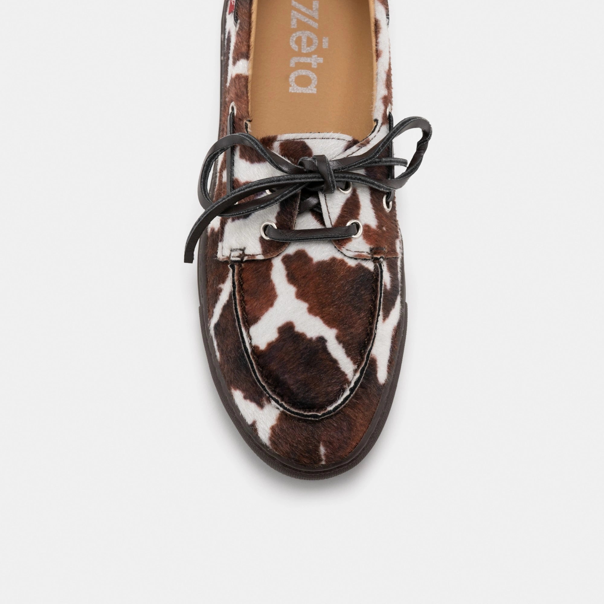 Zèta womens vegan Shoes Lagos Cow Print