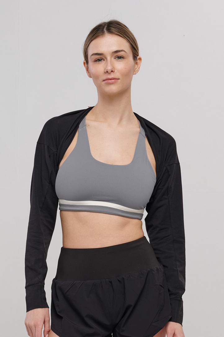 SEAAV womens vegan Shrug Two Way Onyx