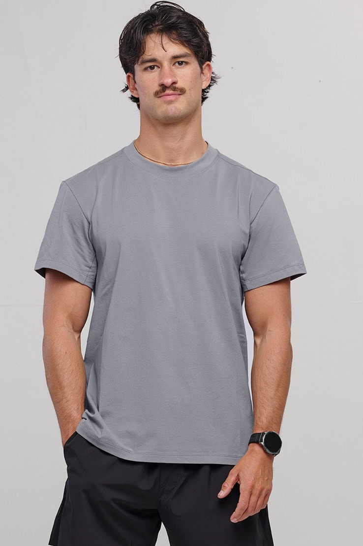SEAAV men vegan T-Shirt Dockside Storm Grey
