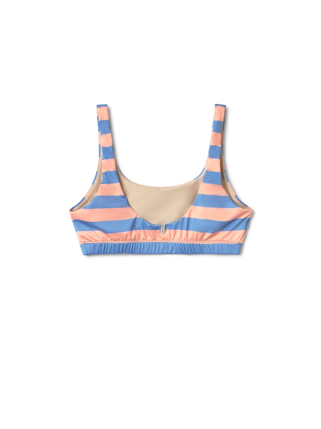 TWOTHIRDS womens vegan Bikini Top Wyre Denim Blue Stripes