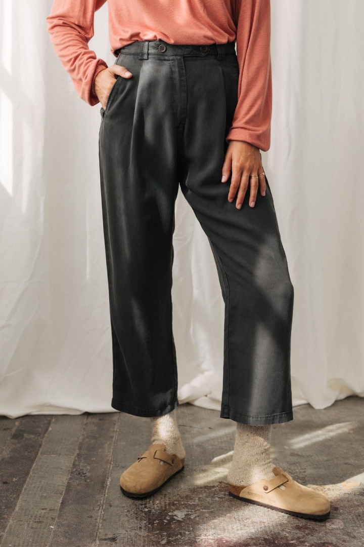 TWOTHIRDS Damen vegan Hose Salsette Dark Sand