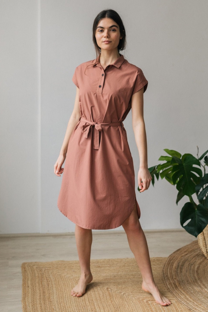 TWOTHIRDS Damen vegan Kleid Lovango Clay Pink