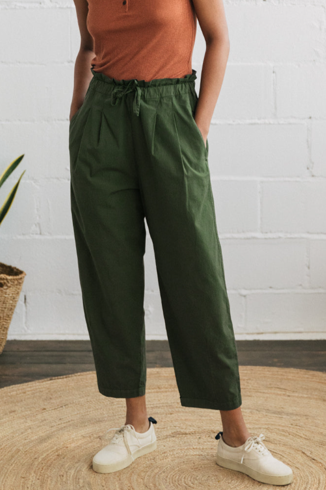 TWOTHIRDS Damen vegan Hose Lameque Waldgr&Atilde;&frac14;n