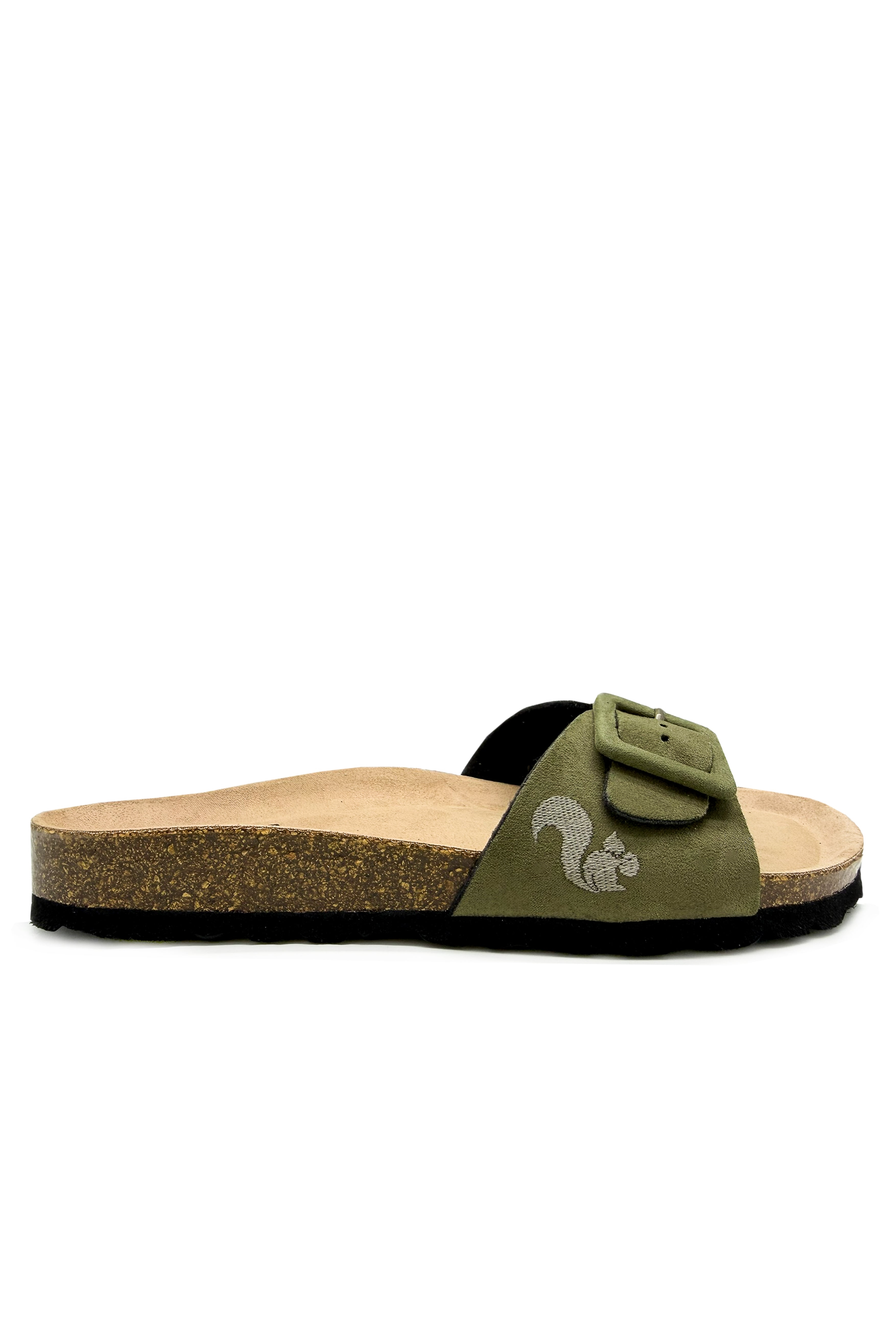 thies womens vegan Sandals Eco Bio Covered Strap Green