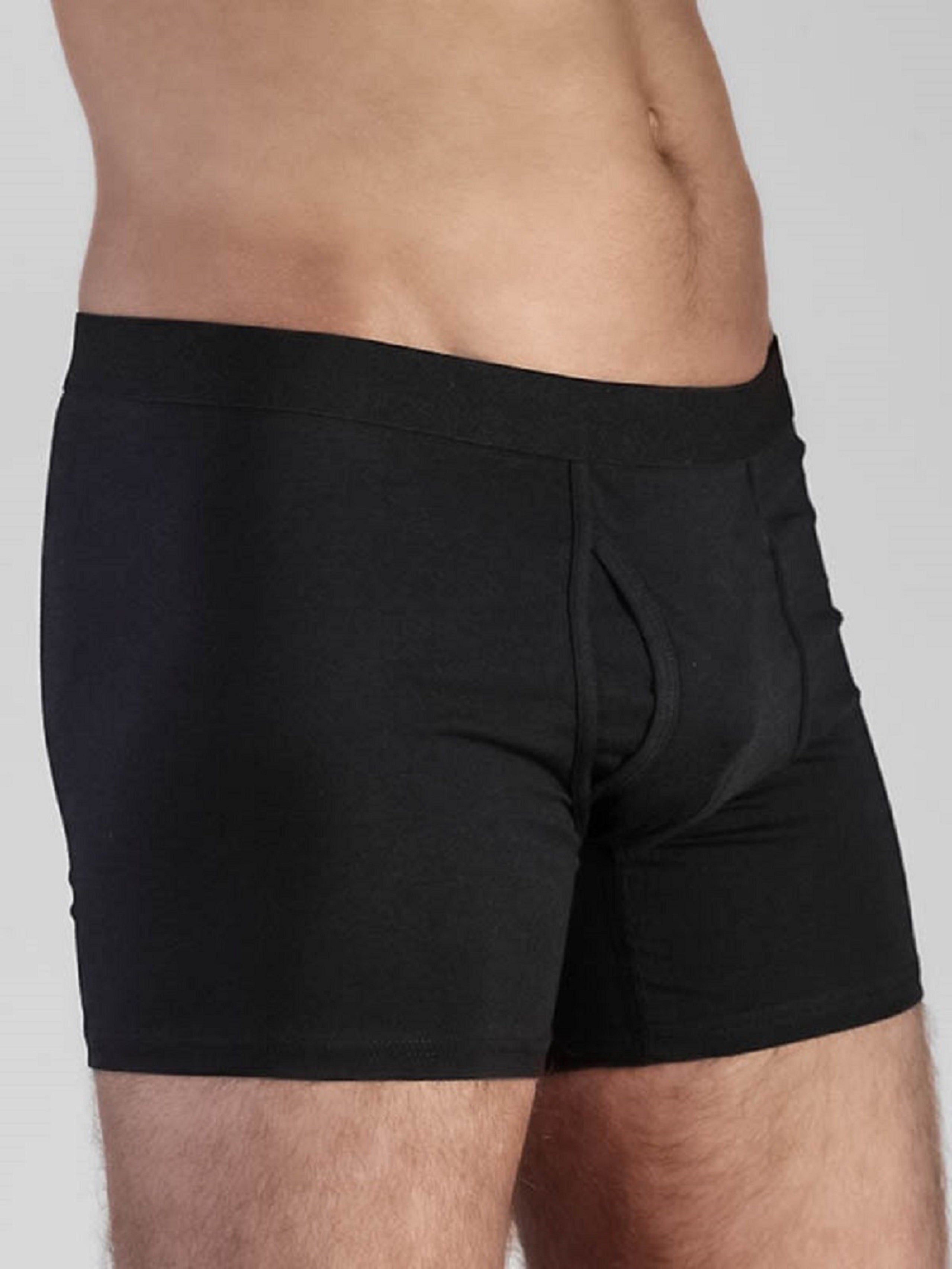 Evermind men vegan Multipack 2x Boxer Shorts Black