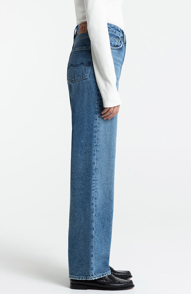 Kings of Indigo womens vegan Jeans Liora Mid Washed Blue