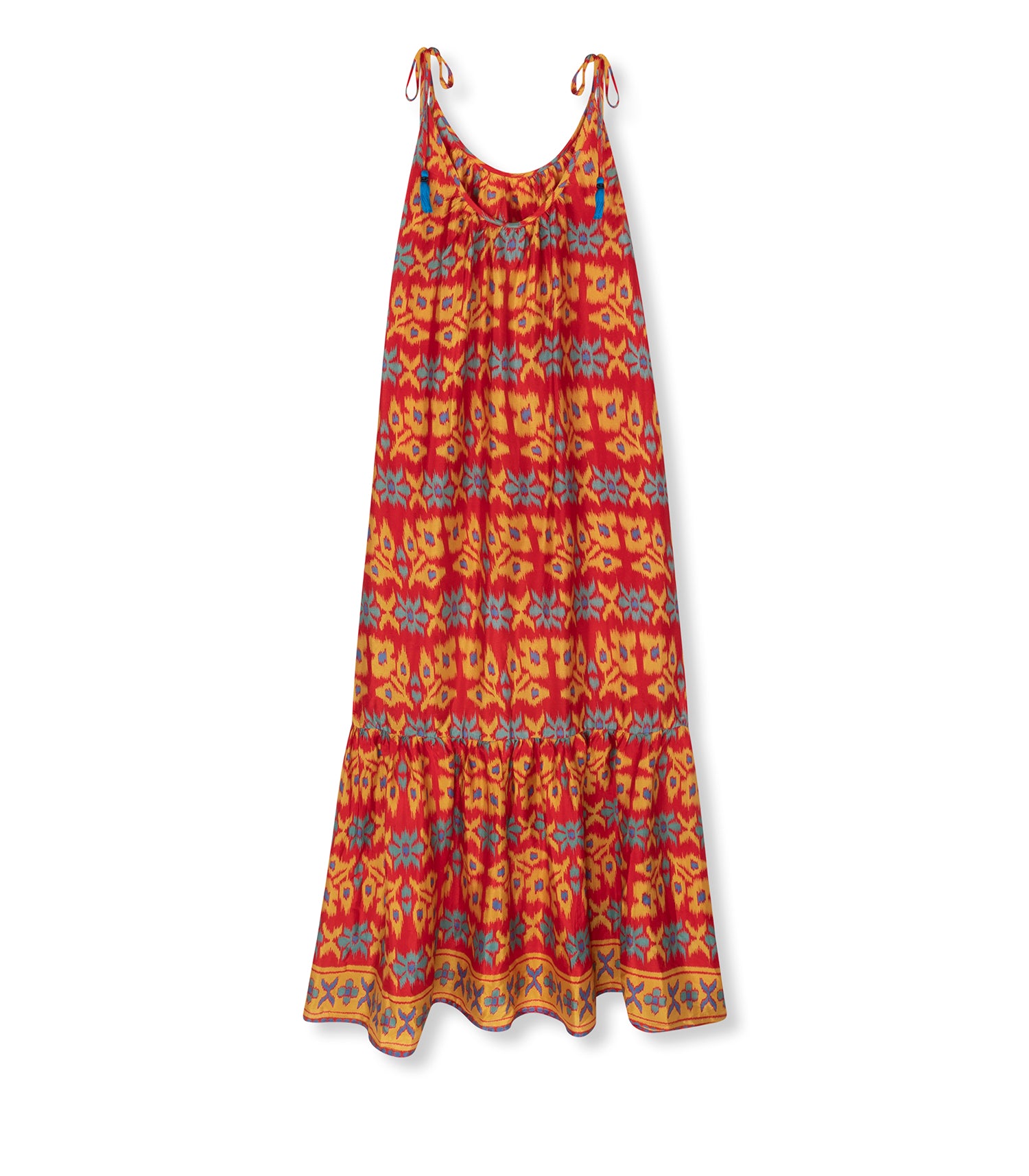el.résidu womens vegan Dress Myra Red/ Blue