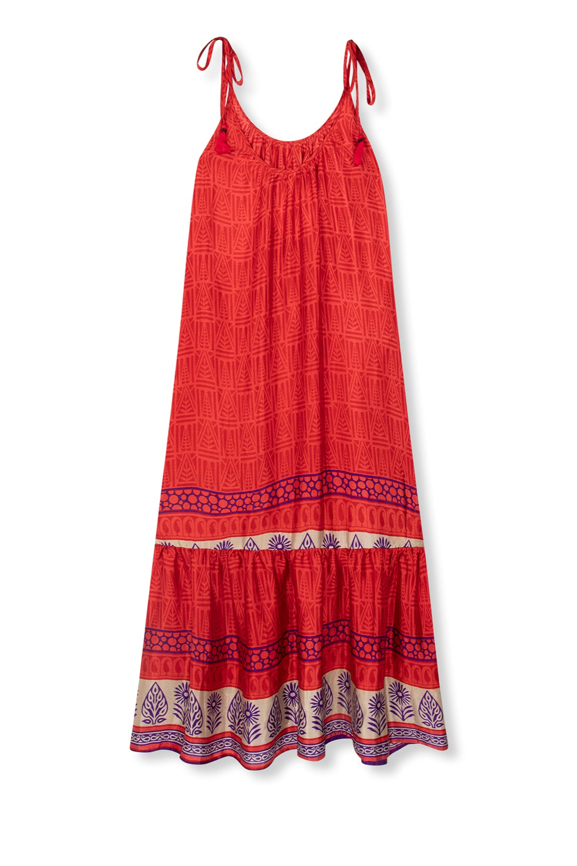 El.r&Atilde;&copy;sidu Damen vegan Kleid Myra Rot/ Dunkelblau