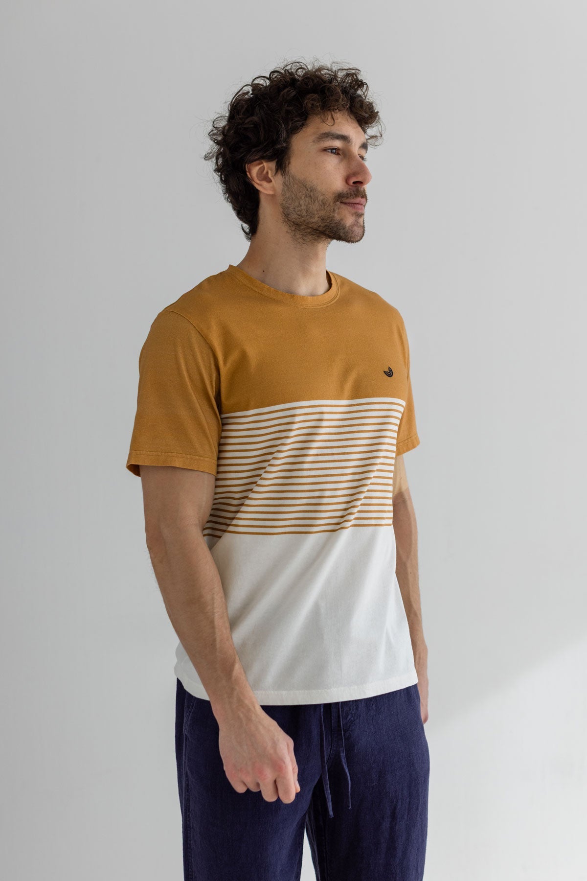 TWOTHIRDS Herren vegan T-Shirt Saint Pierre Senf