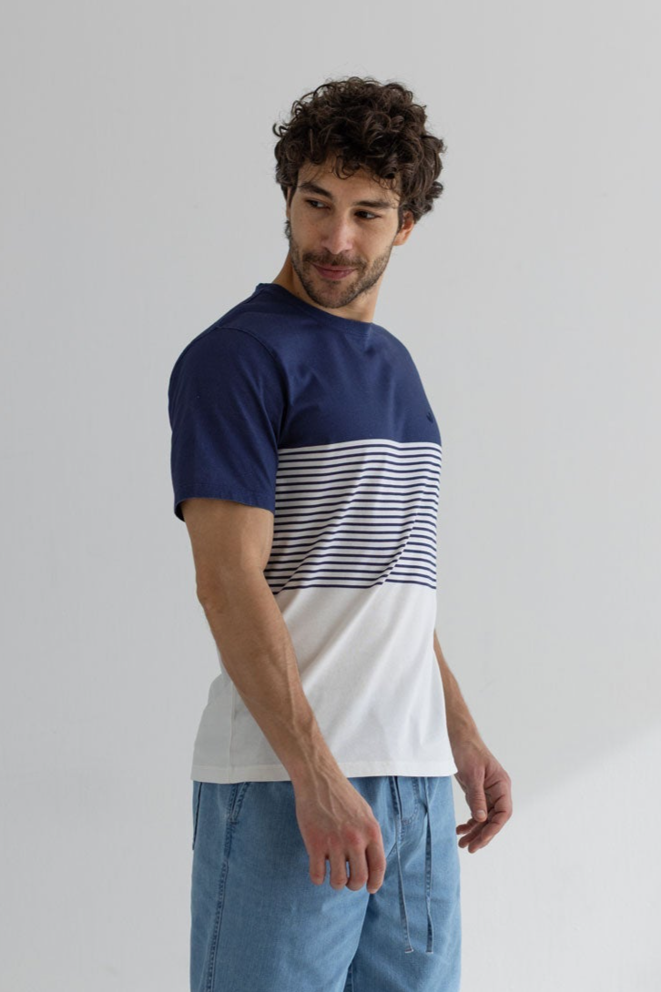 TWOTHIRDS Herren vegan T-Shirt Saint Pierre Navy