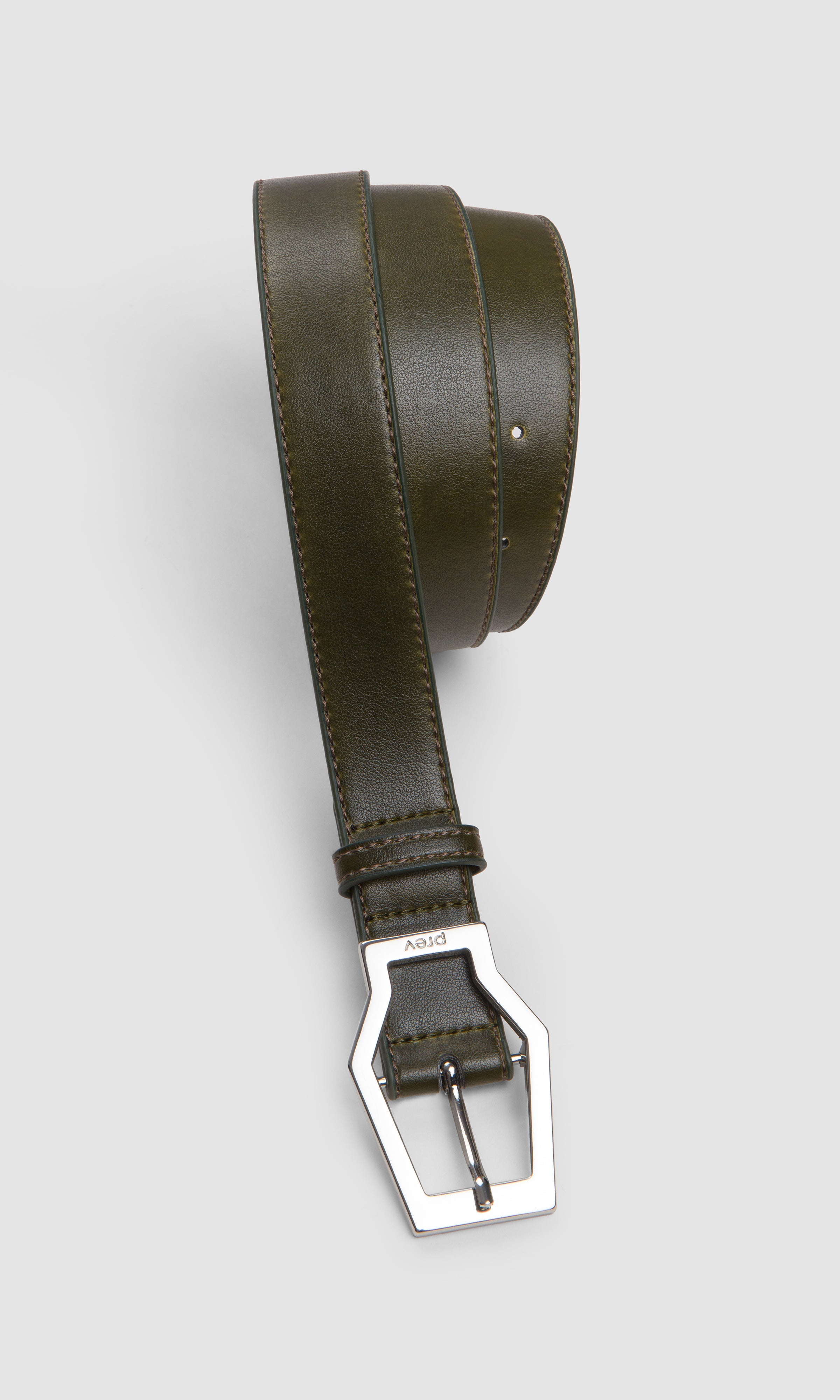 Prev womens vegan Belt Karel Midi Olive Green