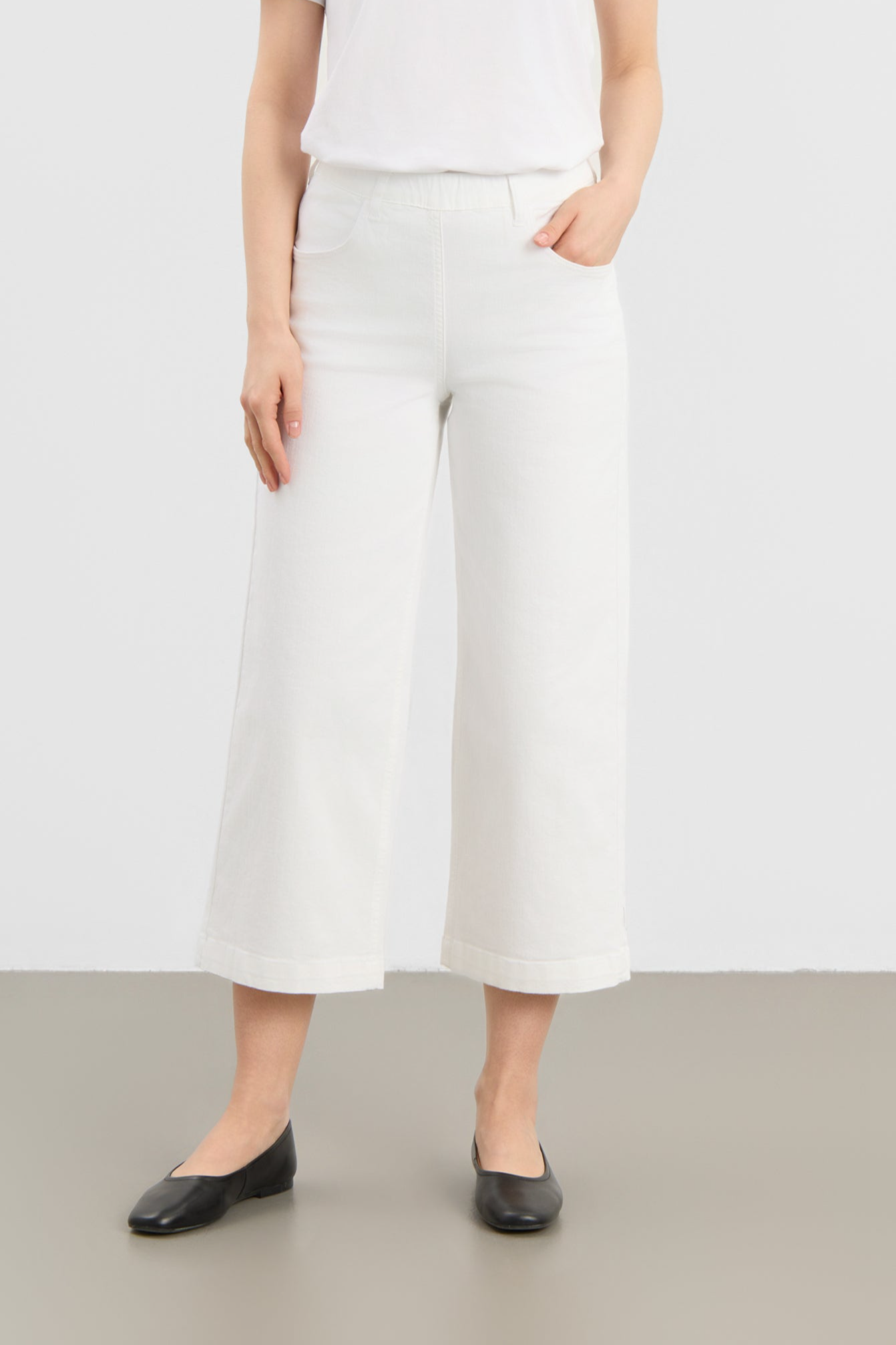 LAURIE Damen vegan Hose Donna Locker Geschnitten Wei&Atilde;Ÿ