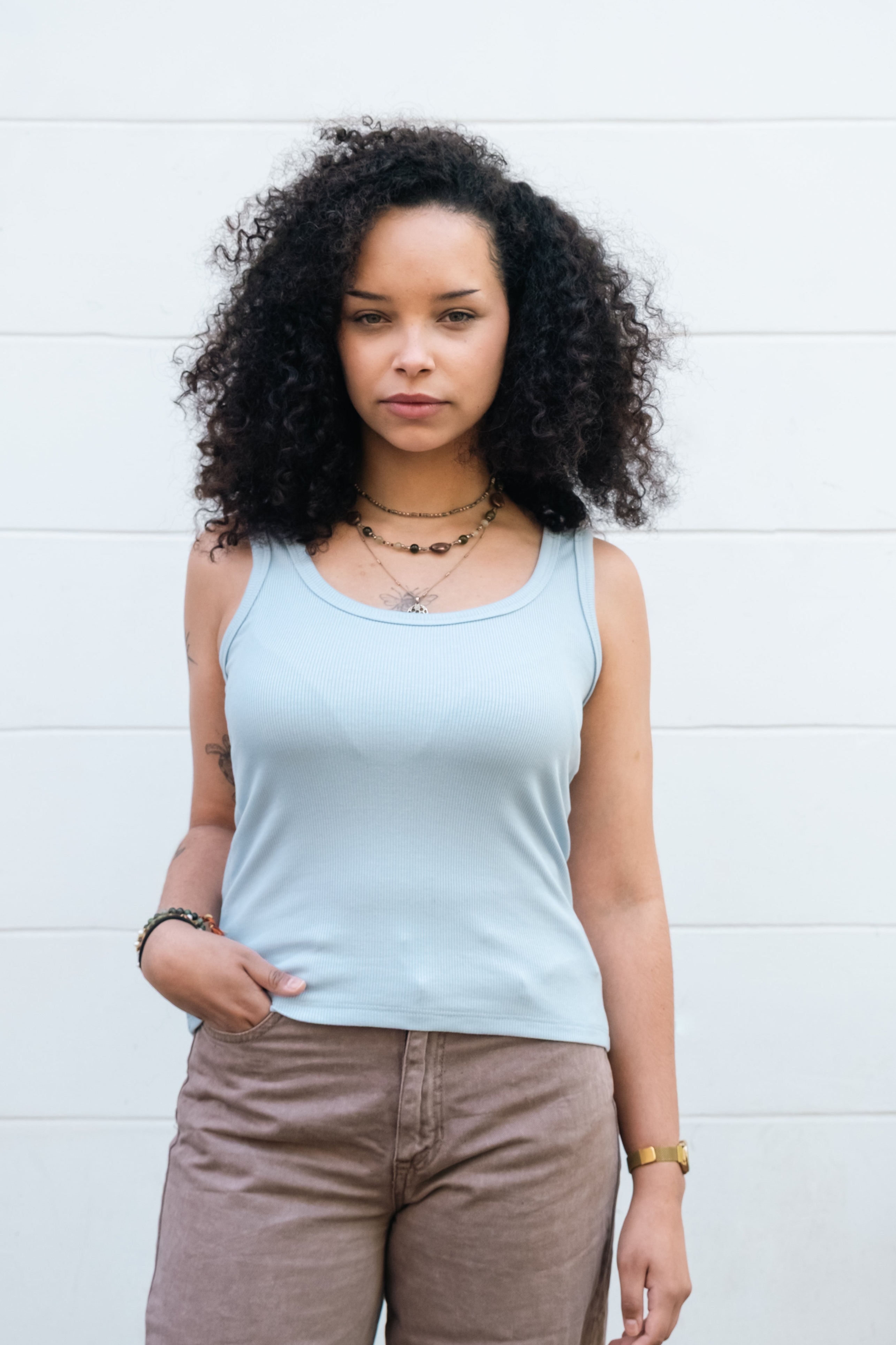 Lucid Collective womens vegan Top Rise Baby Blue