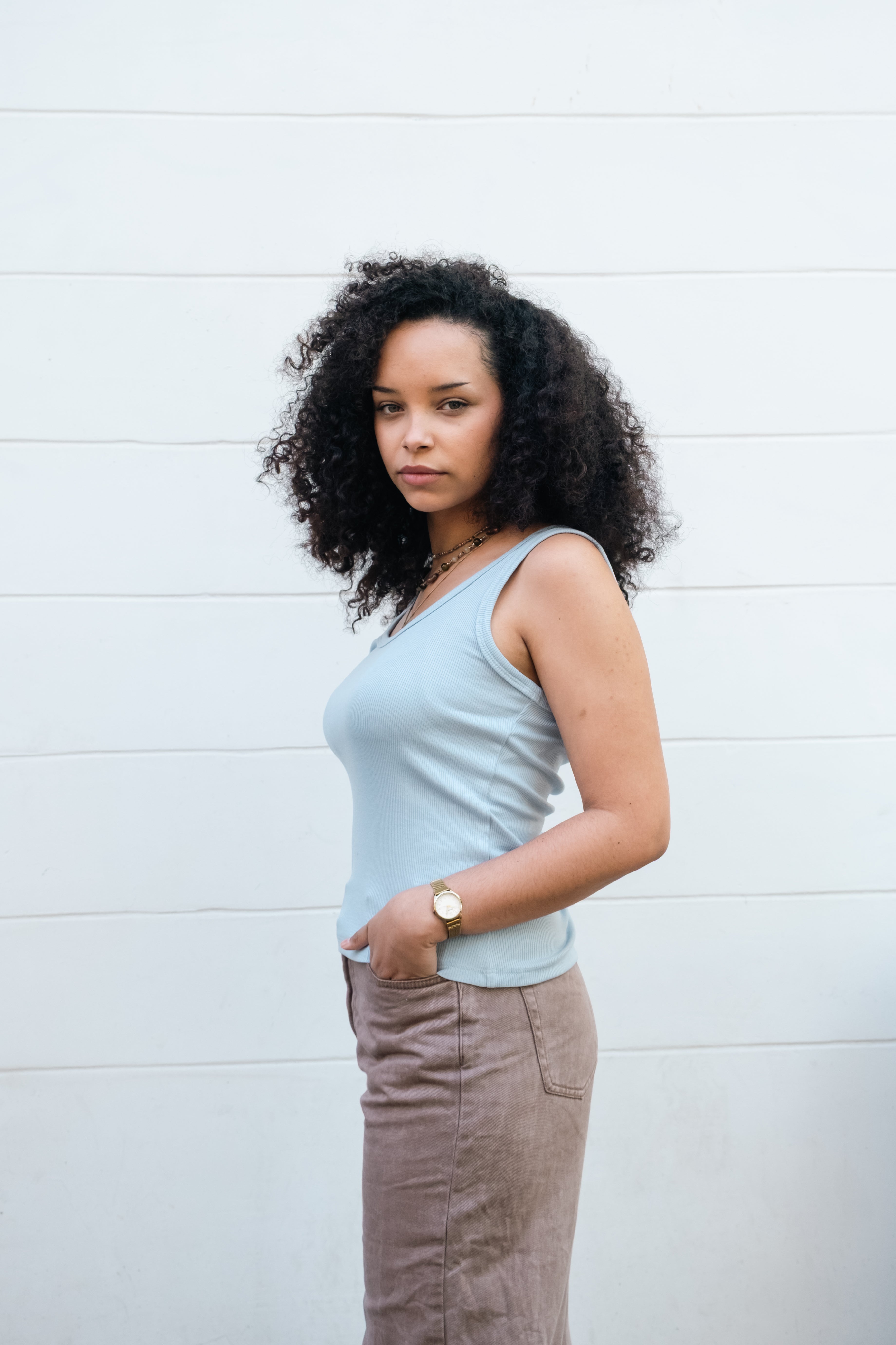 Lucid Collective womens vegan Top Rise Baby Blue