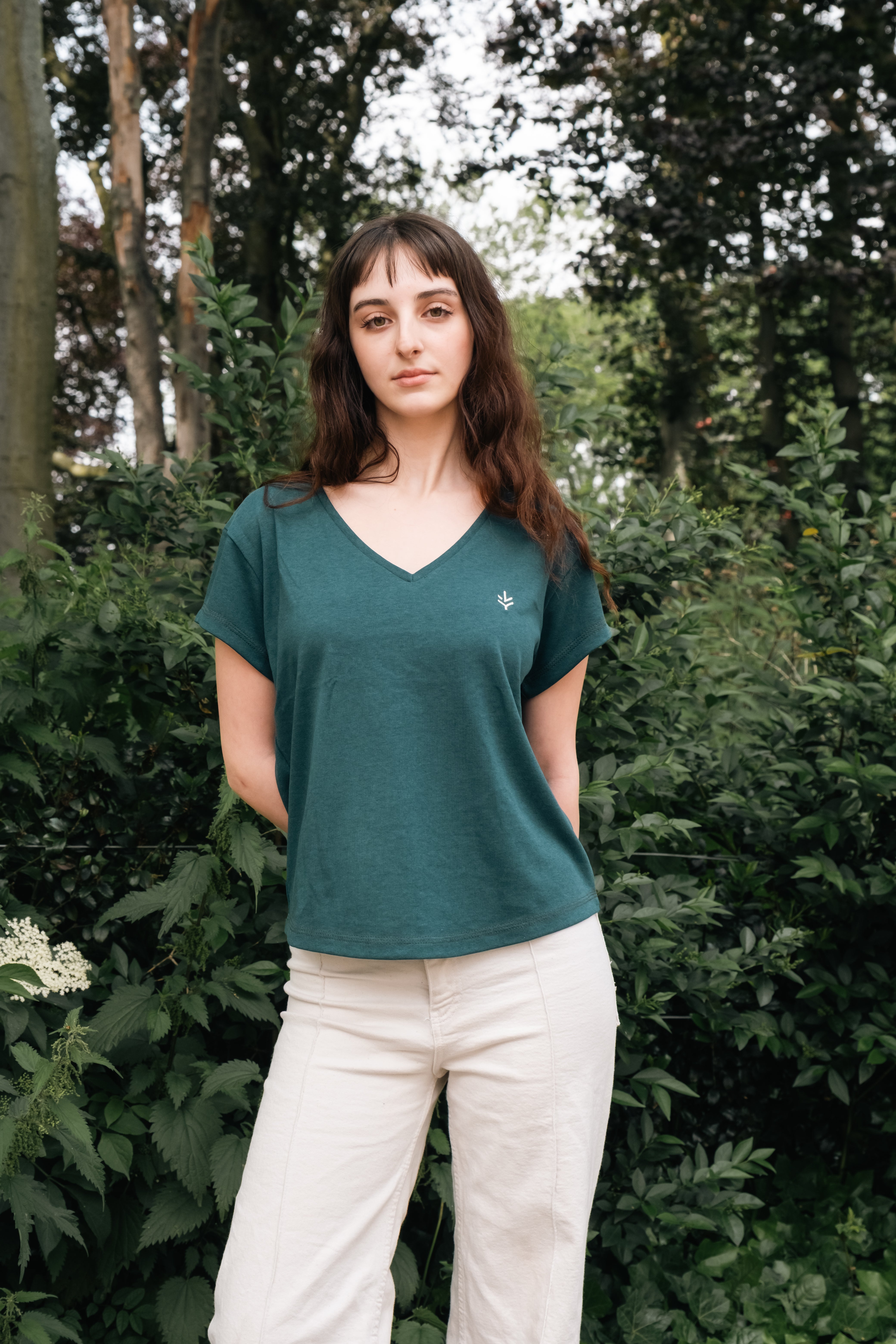 Lucid Collective Damen vegan T-Shirt Harmony T&Atilde;&frac14;rkis