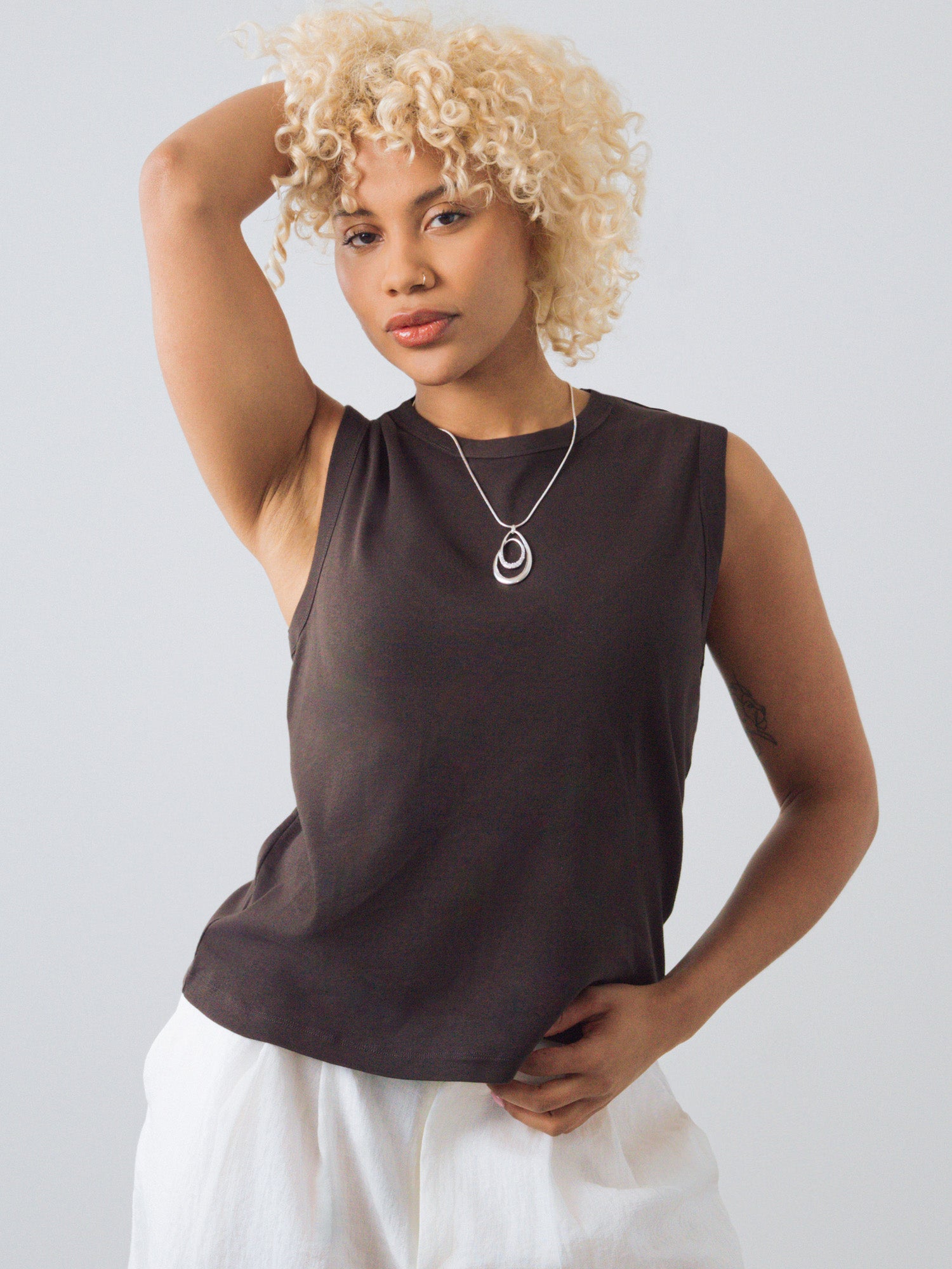 Honest Basics womens vegan Tank Top Straight Root
