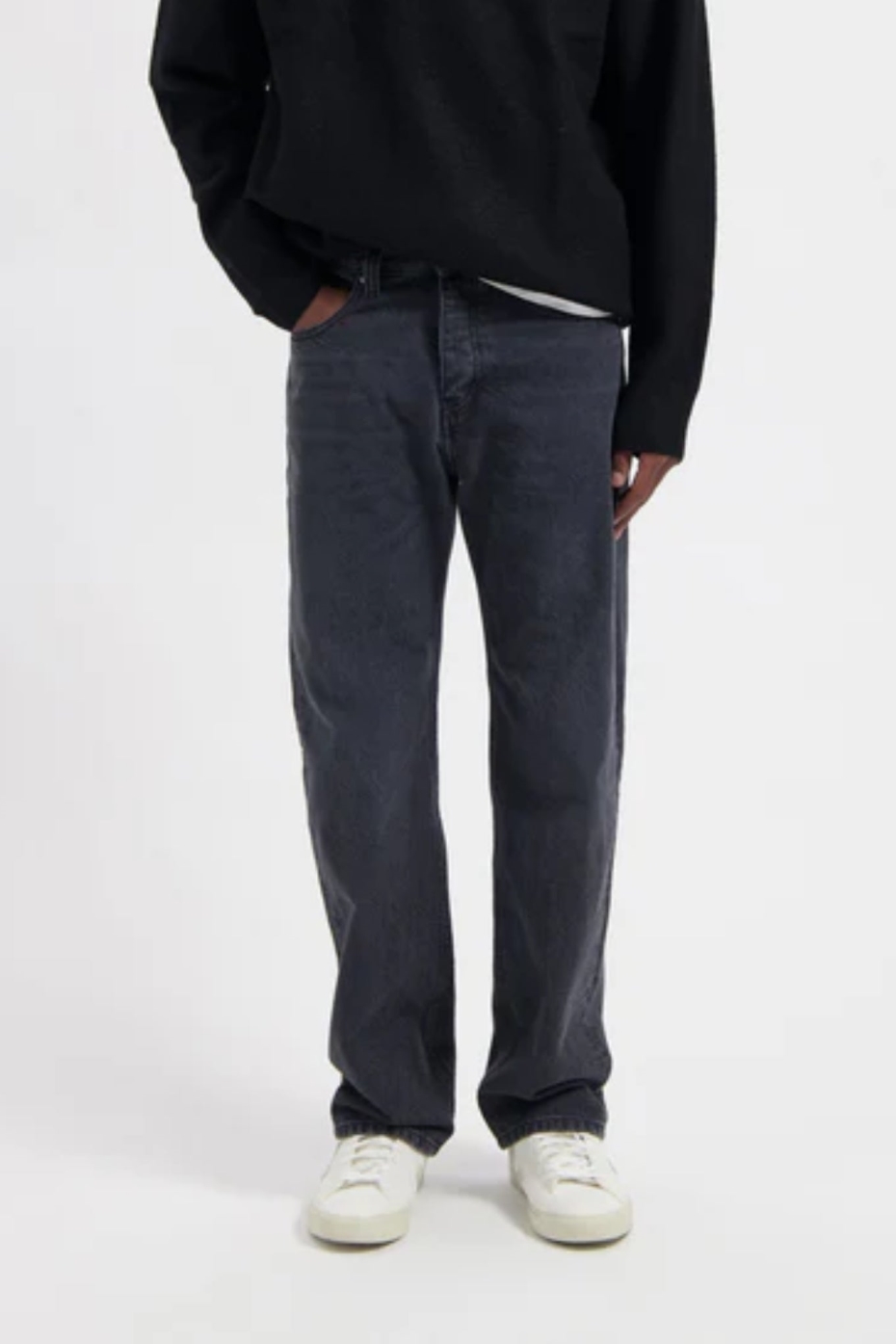 MUD Jeans Herren vegan Jeans Alex Mid Loose Old Pebble