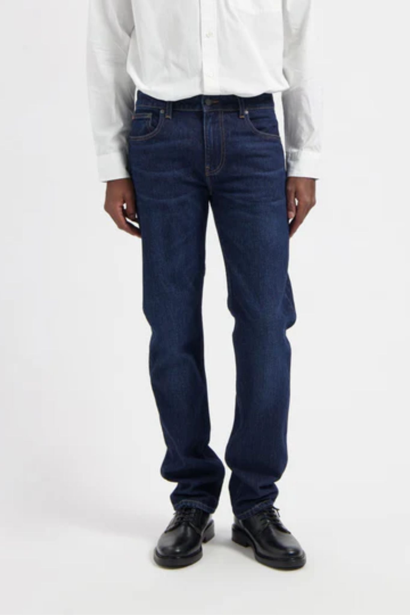 MUD Jeans Herren vegan Jeans Bryce Mid Straight Faded Steel