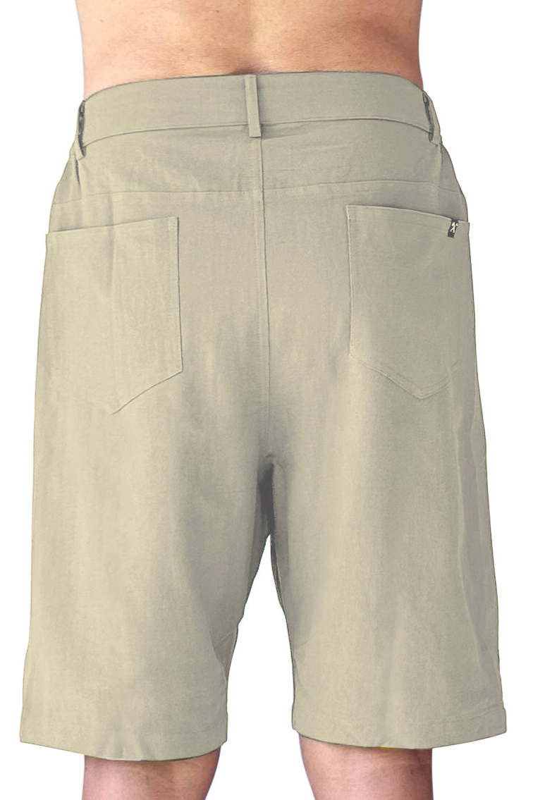 The Driftwood Tales Herren vegan Beigefarbene Shorts