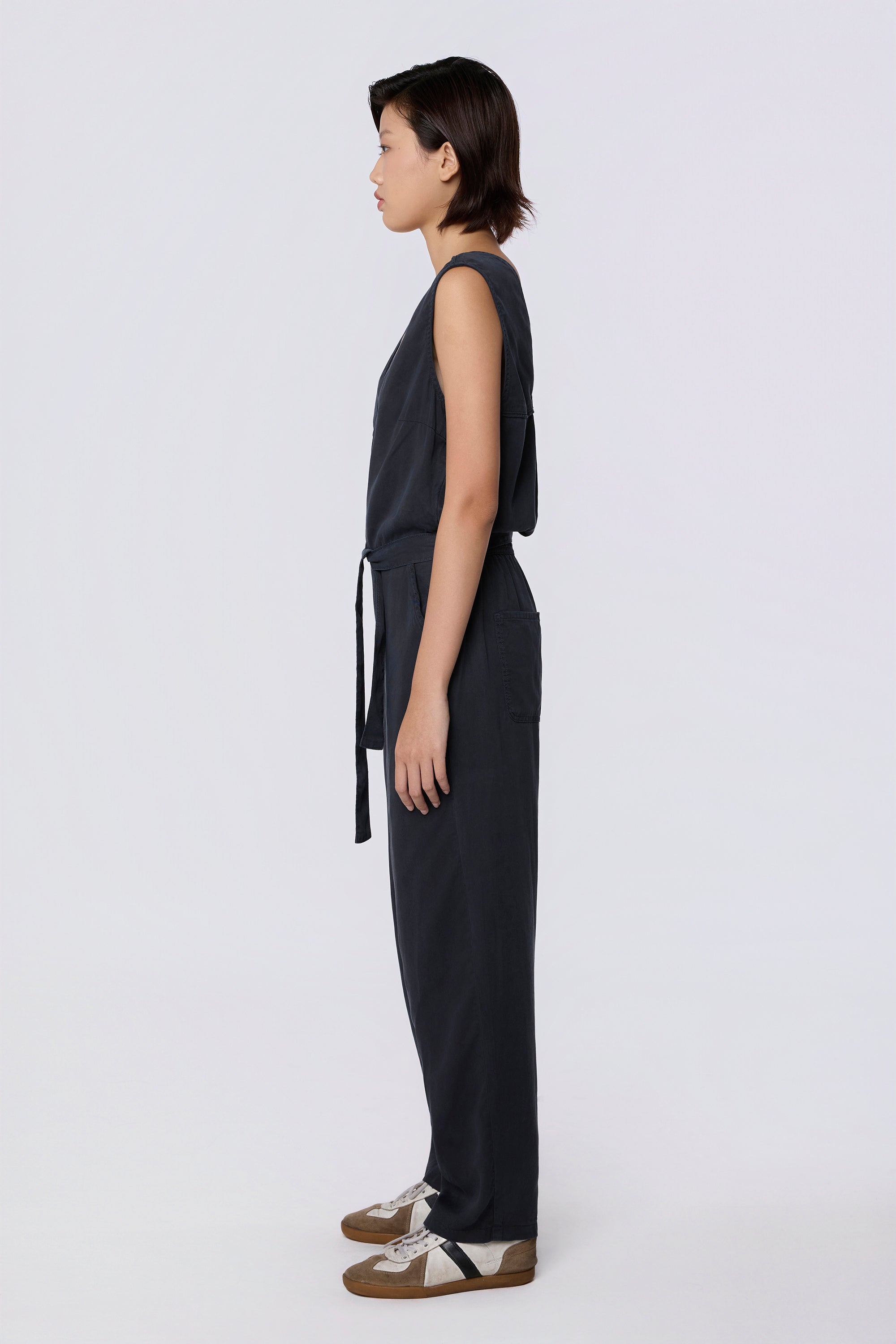 Dawn womens vegan Jumpsuit Onesie Dark Navy