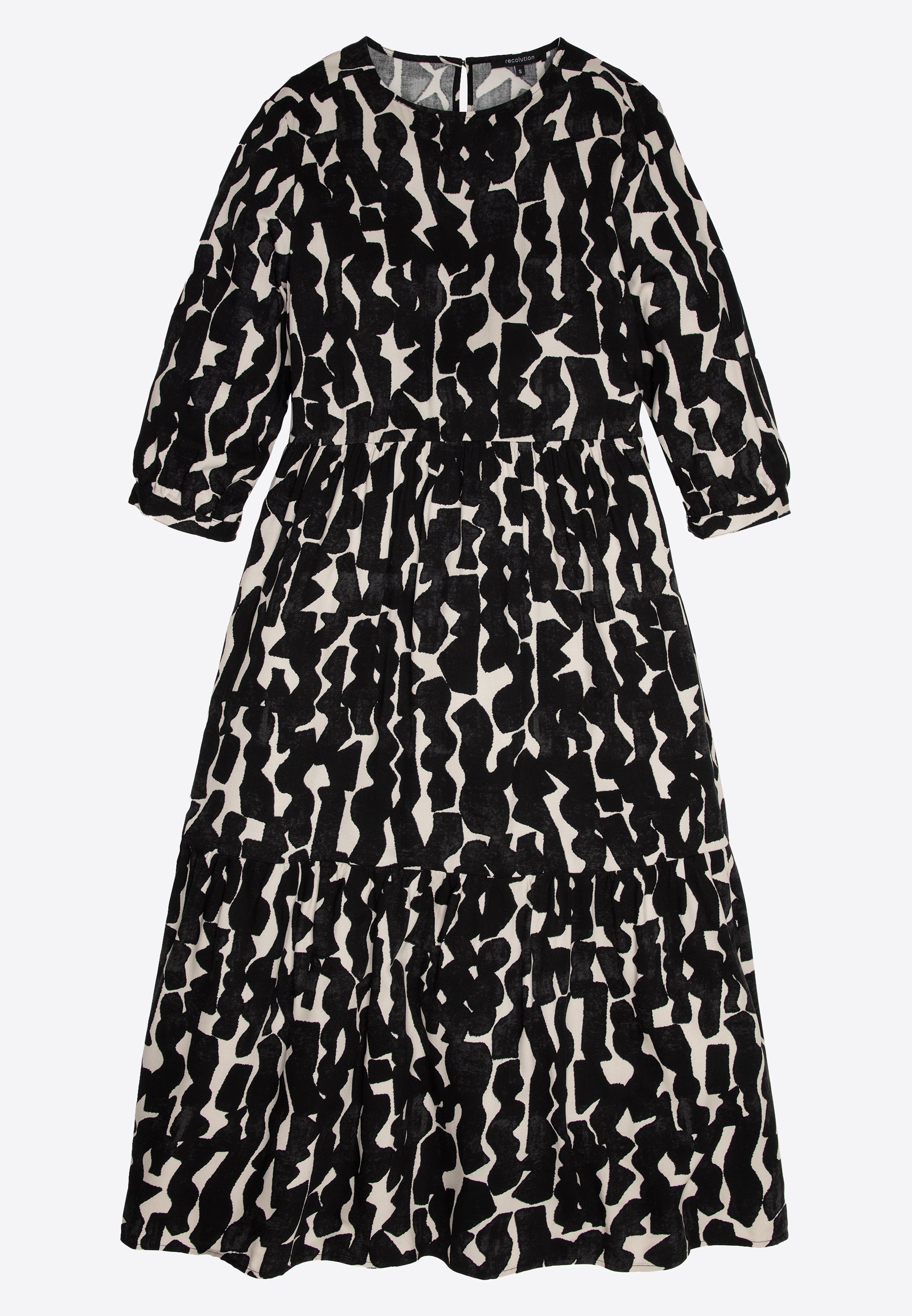 Recolution womens vegan Dress Pea Bold Black