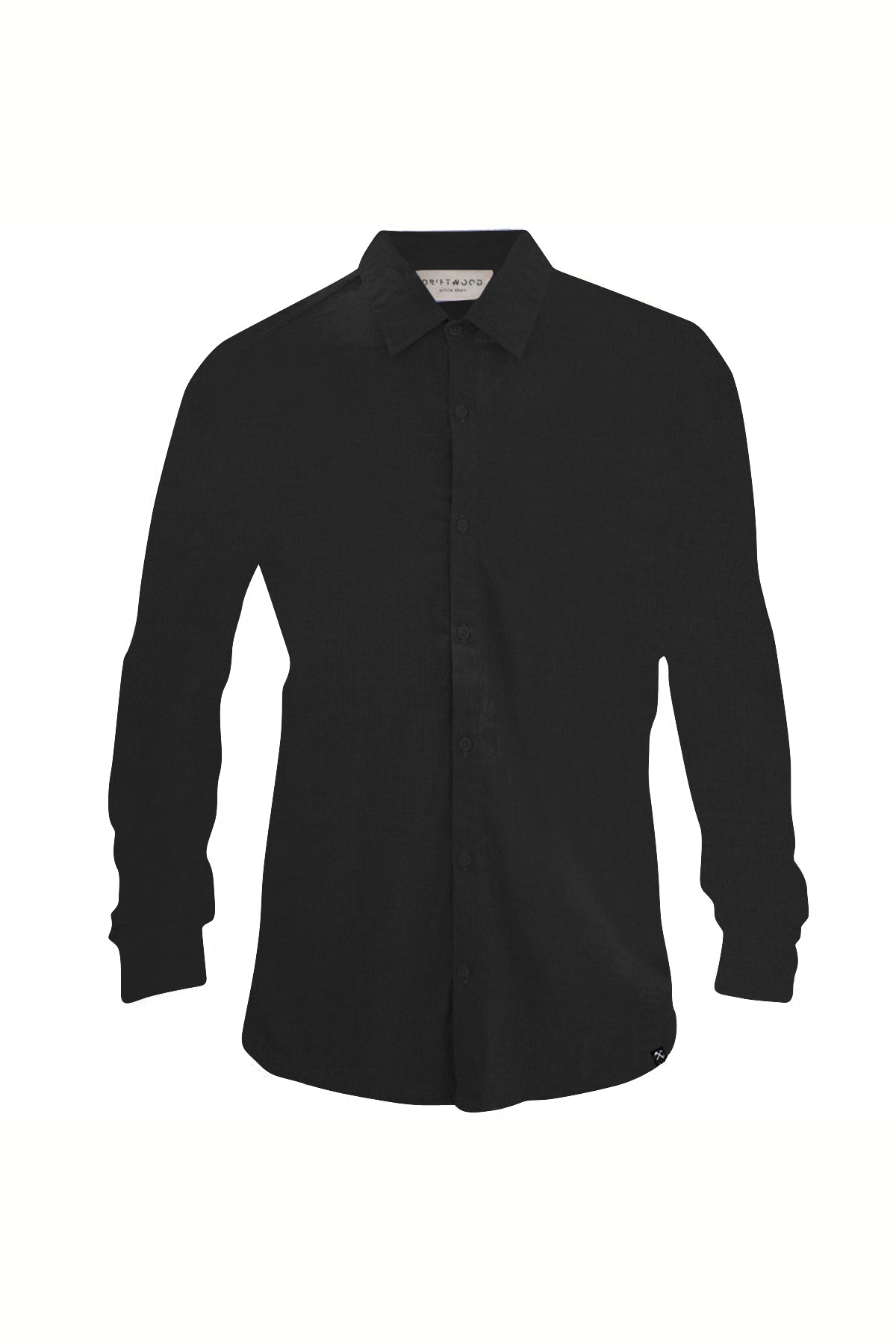 The Driftwood Tales Herren vegan Hemd Schwarz
