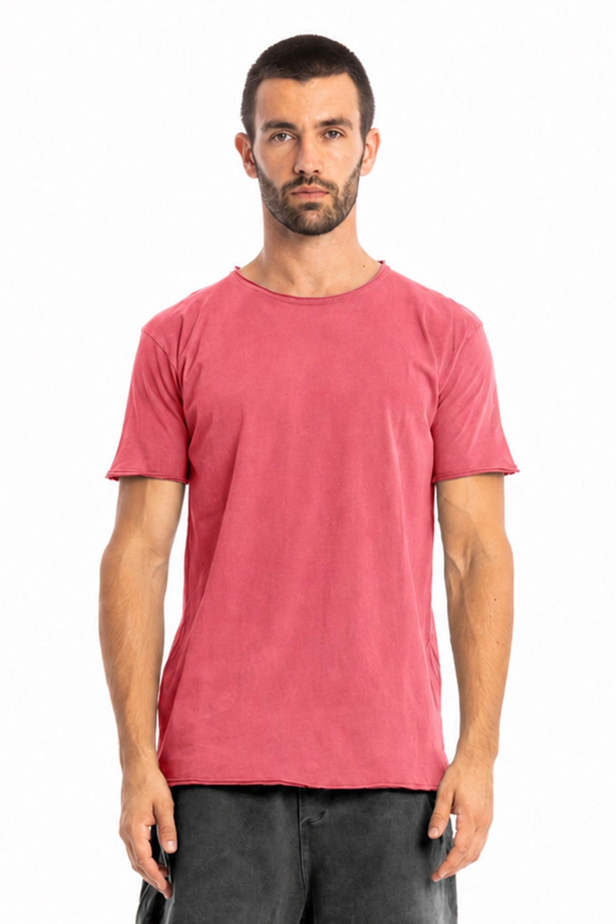 RAVENS VIEW IBIZA Herren vegan T-Shirt Round Wild Clay Red