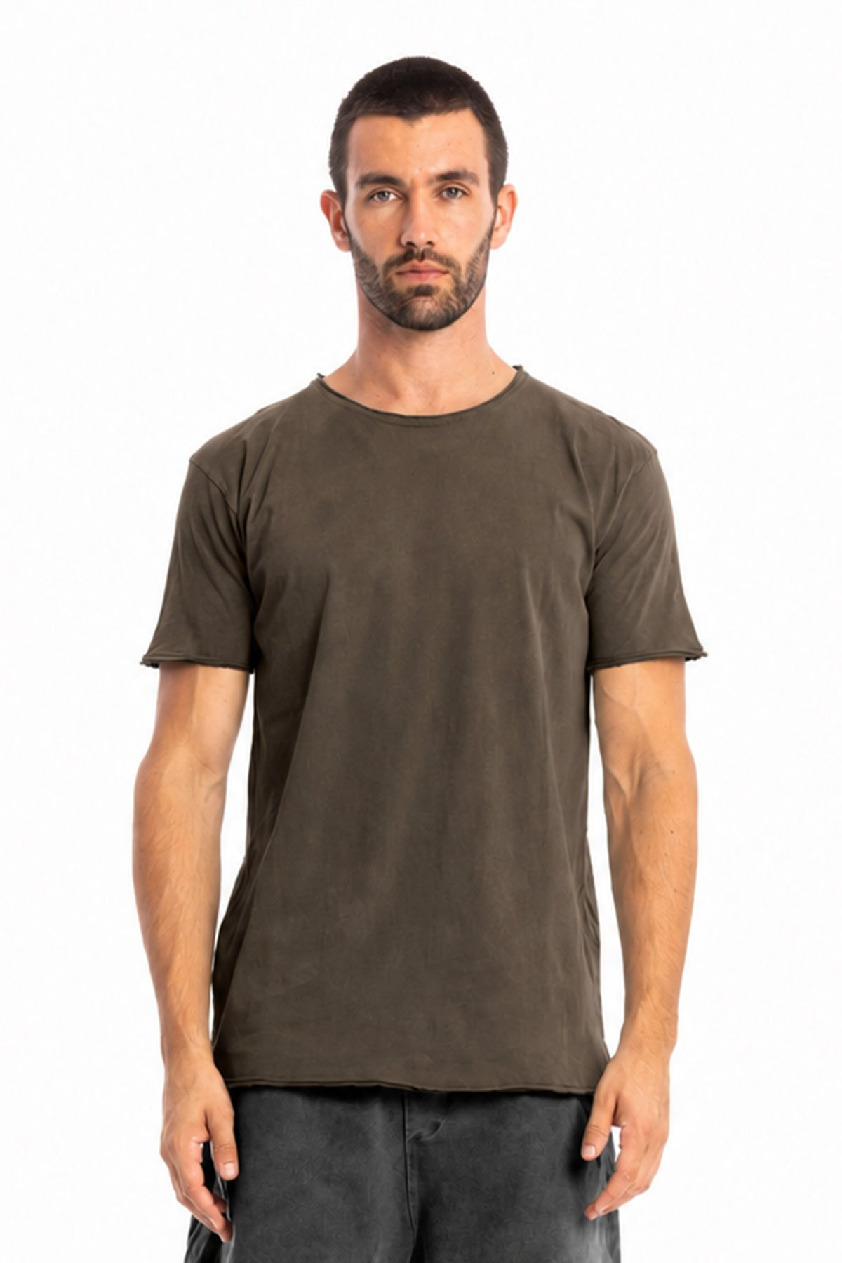 RAVENS VIEW IBIZA Herren vegan T-Shirt Round Wild Bison Braun