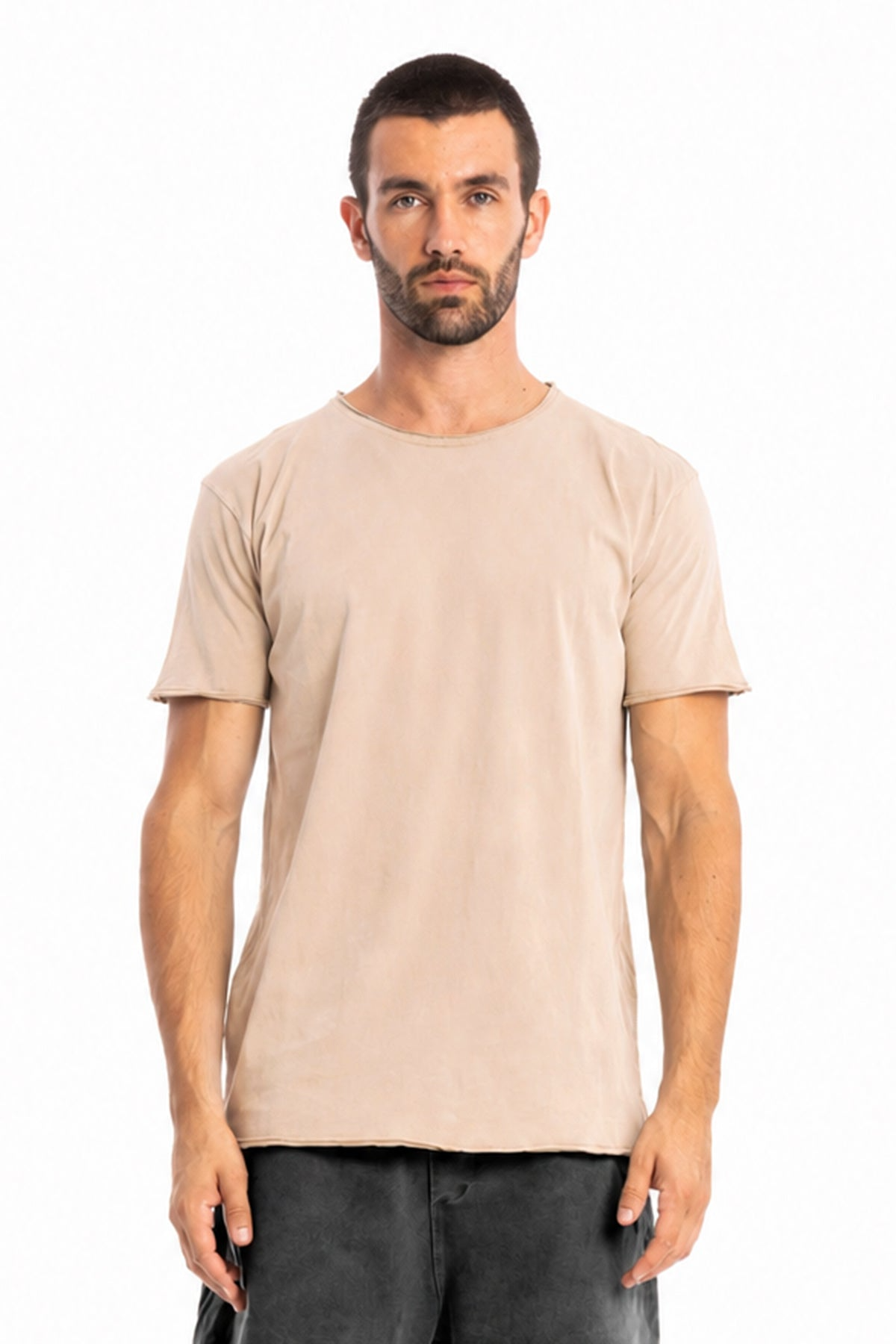 RAVENS VIEW IBIZA Herren vegan T-Shirt Round Wild Desert Sand