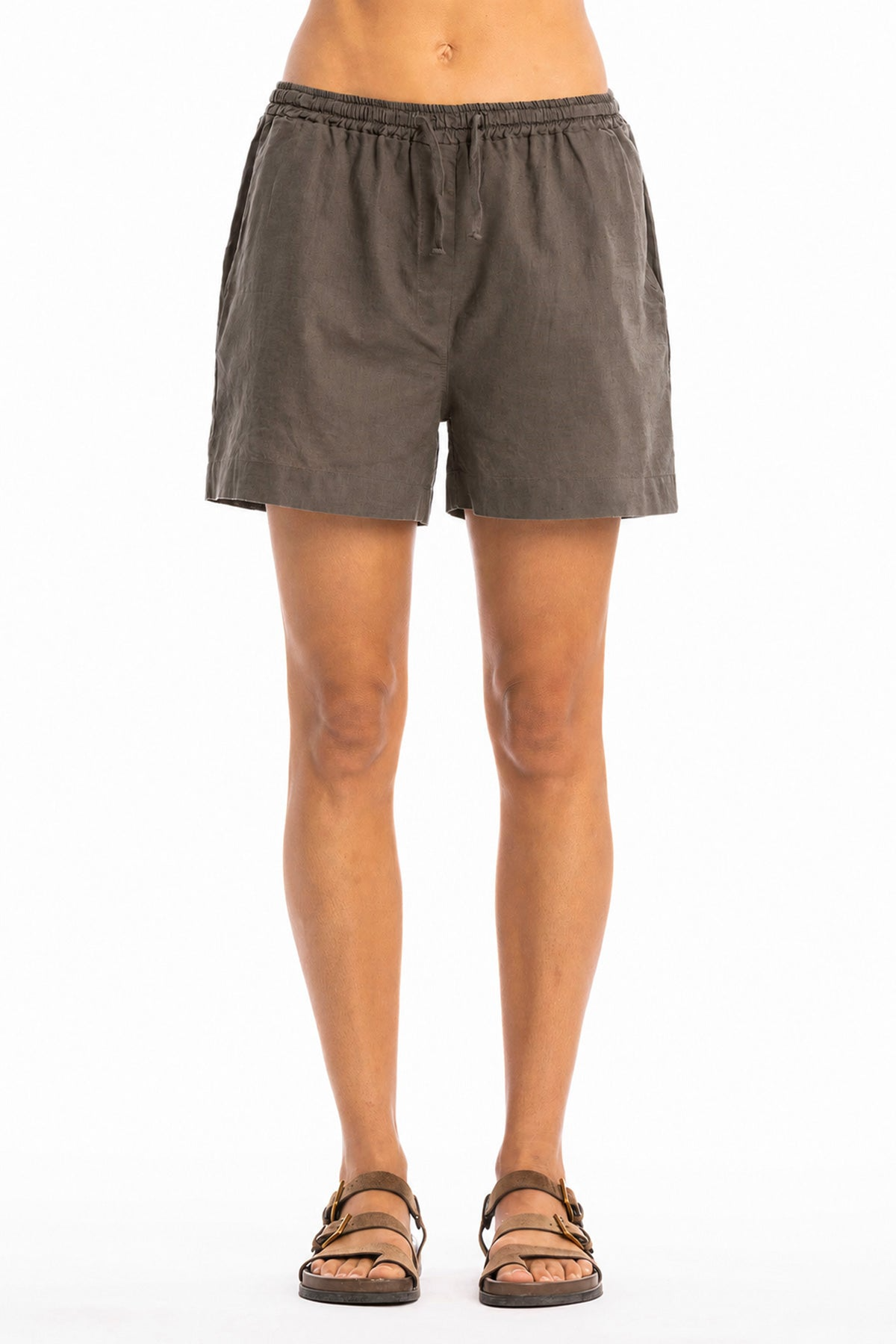 RAVENS VIEW IBIZA Damen vegan Shorts Alba Bison Braun