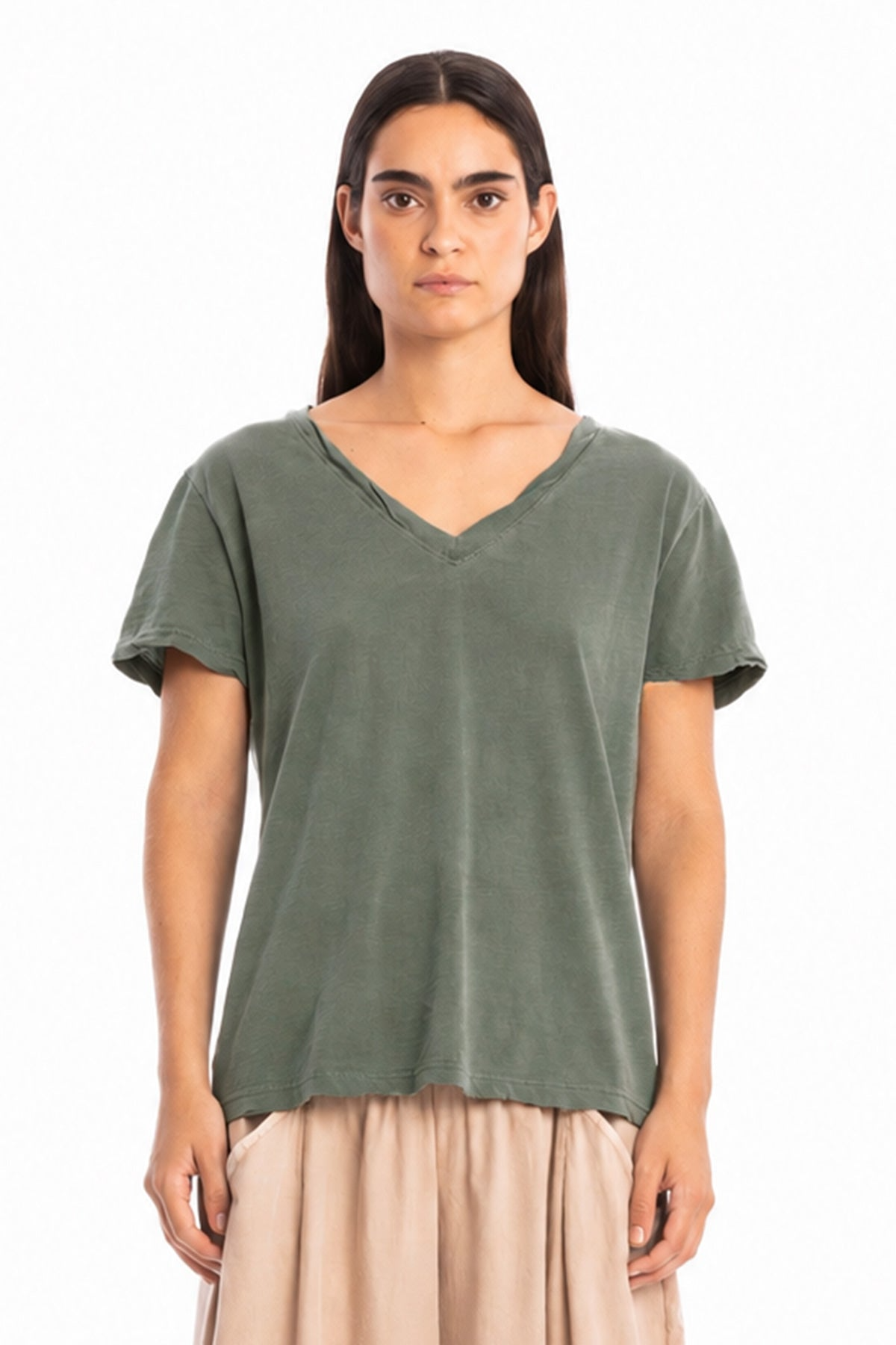 RAVENS VIEW IBIZA Damen vegan Top Nova Olivgr&Atilde;&frac14;n