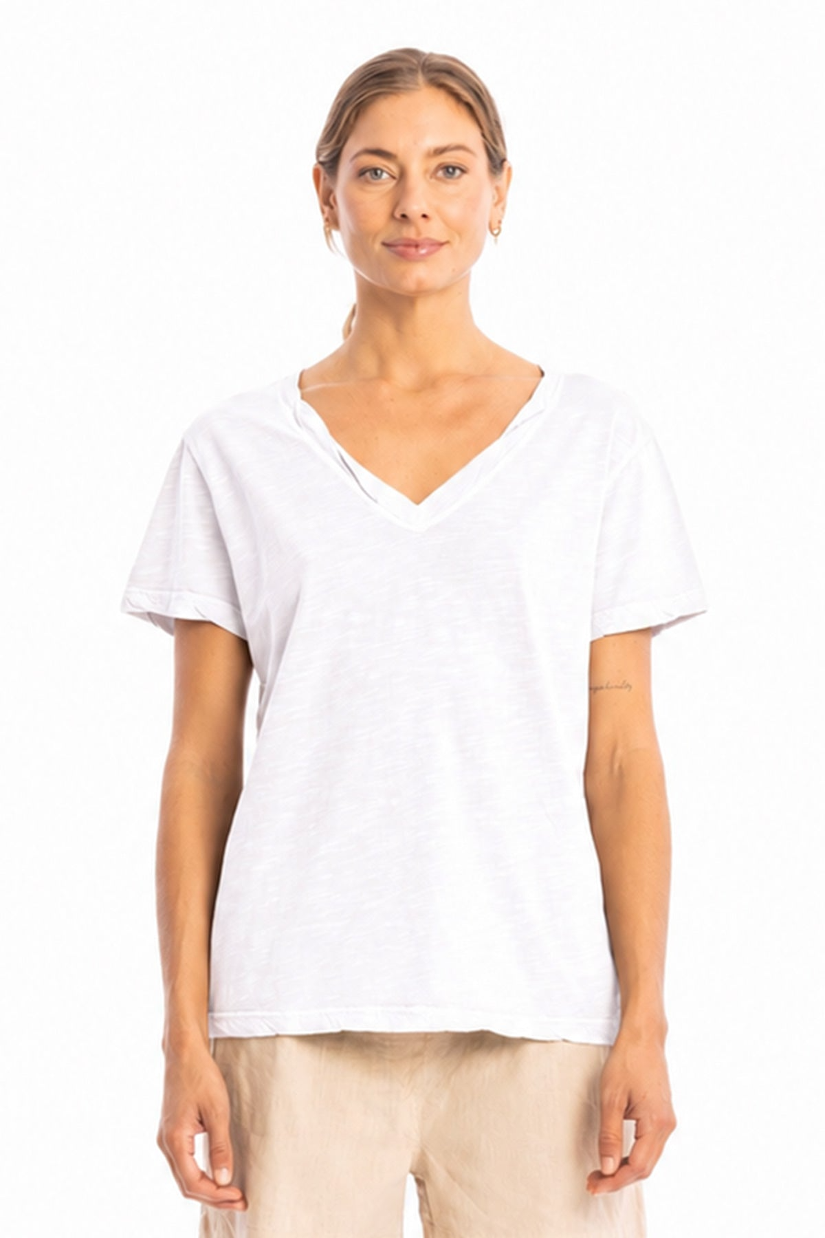 RAVENS VIEW IBIZA Damen vegan Top Nova White