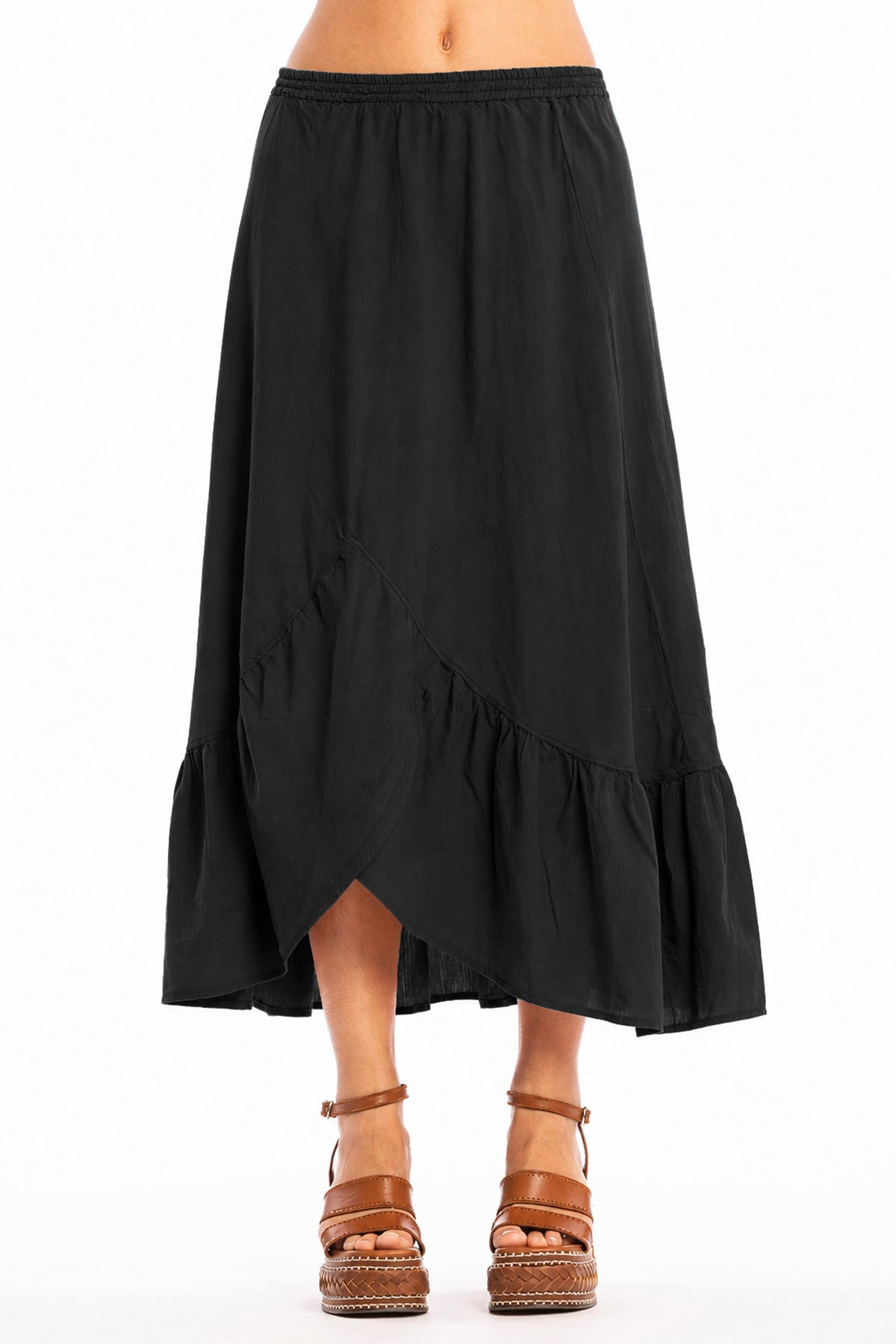 RAVENS VIEW IBIZA womens vegan Skirt Goa Black