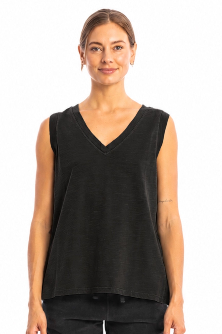 RAVENS VIEW IBIZA Damen vegan Top Marea Schwarz