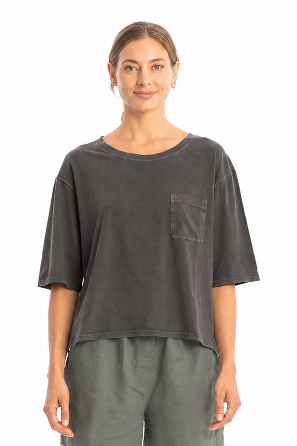 RAVENS VIEW IBIZA Damen vegan Top Riviera Anthrazit