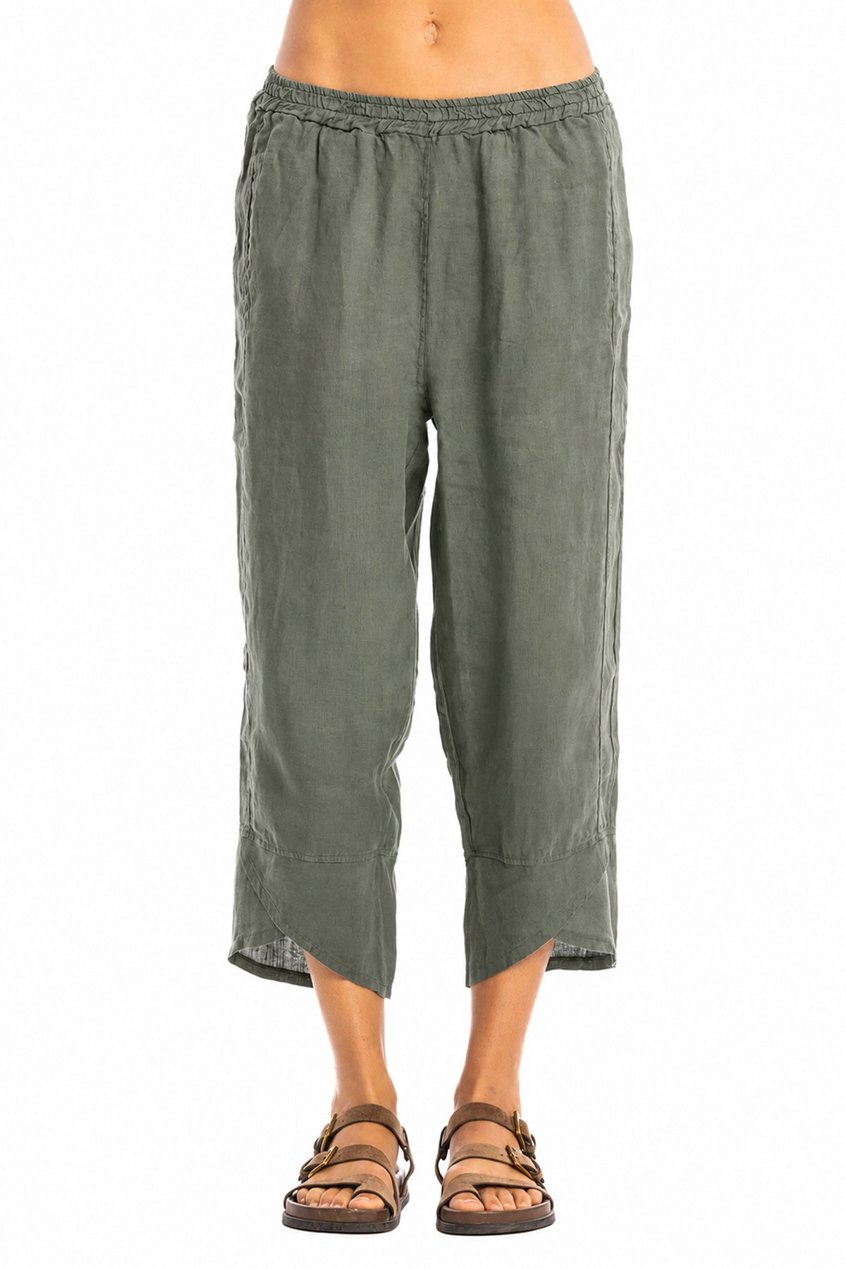 RAVENS VIEW IBIZA Damen vegan Hosen Duo Olivgr&Atilde;&frac14;n