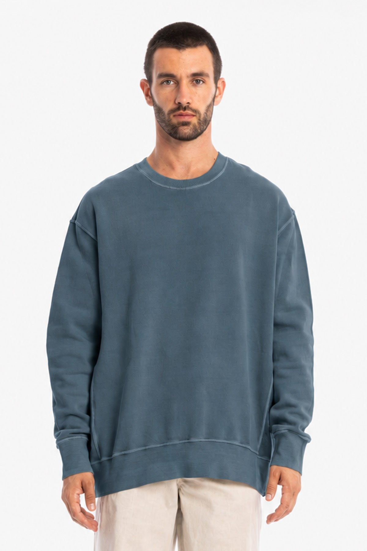 RAVENS VIEW IBIZA Herren vegan Sweatshirt Mistral Ocean Blue