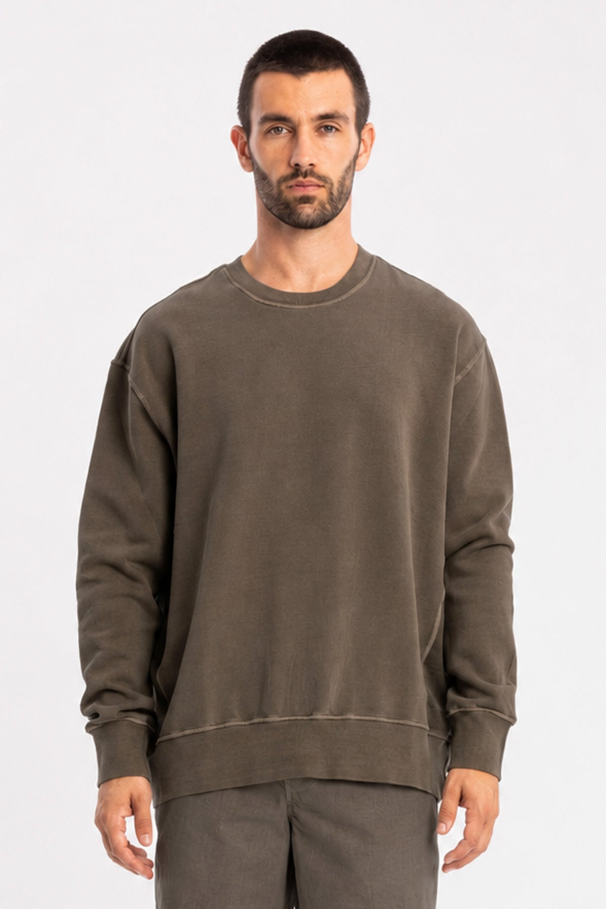 RAVENS VIEW IBIZA Herren vegan Sweatshirt Mistral Bison Braun